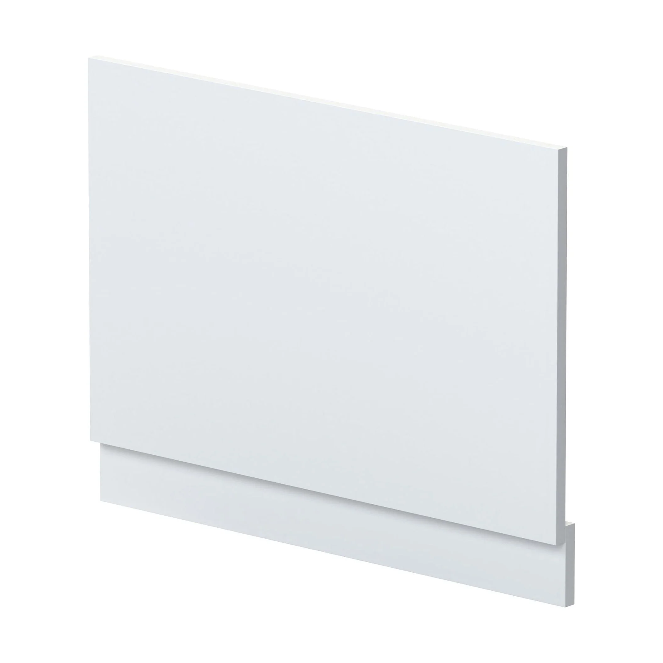 750mm Straight Reversible Bath End Panel & Plinth - Satin White - Image 2