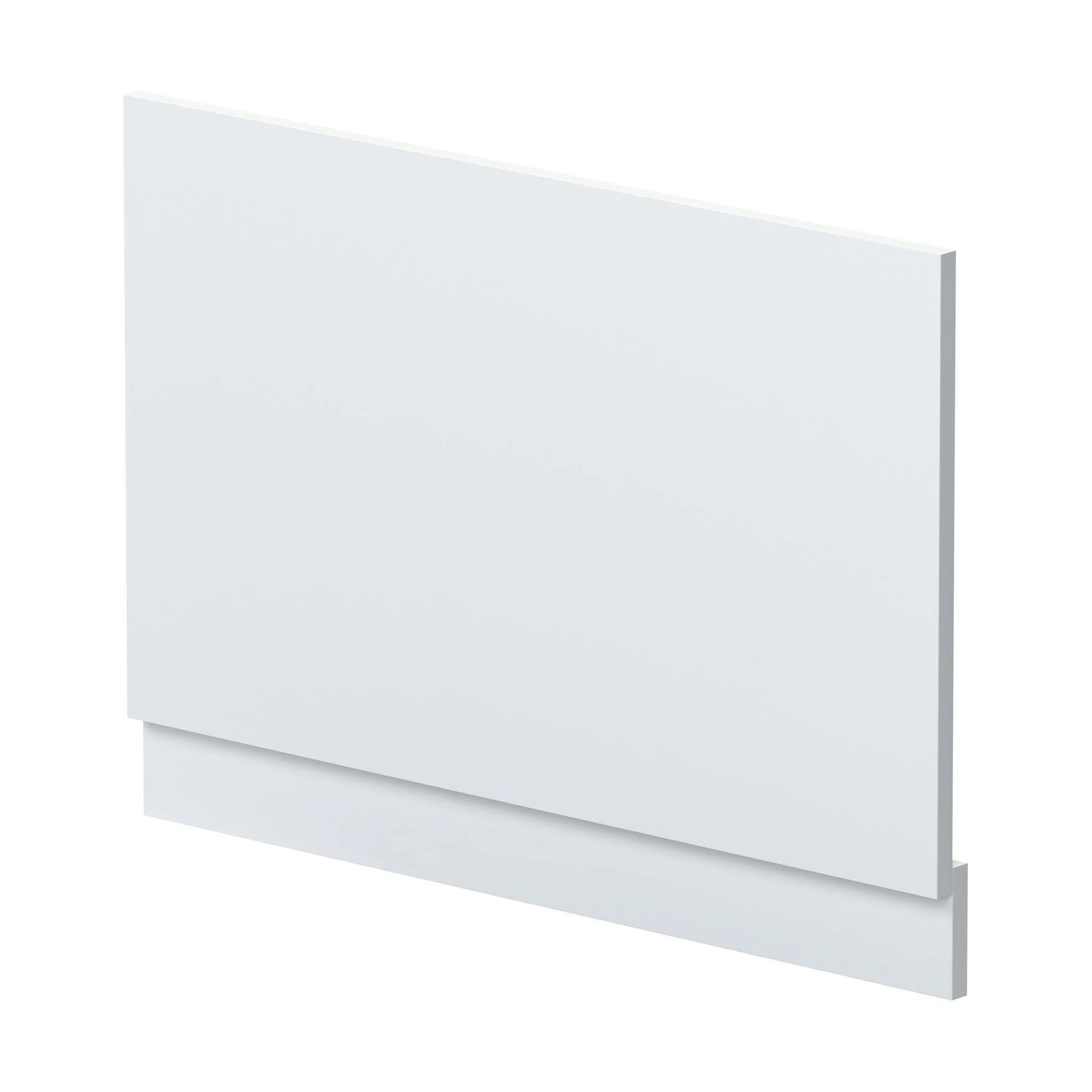 800mm Straight Reversible Bath End Panel & Plinth - Satin White
