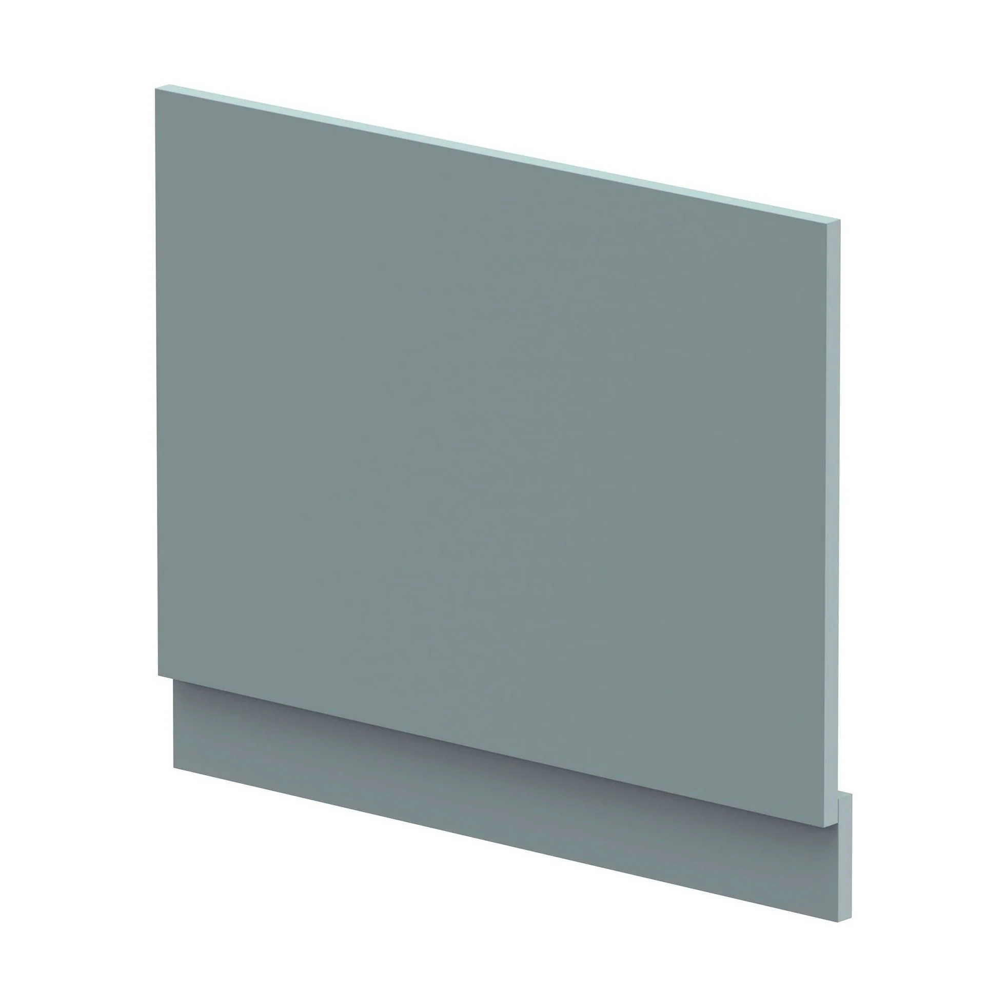 700mm Edge/Power Straight End Bath Panel & Plinth - Matt Coastal Grey