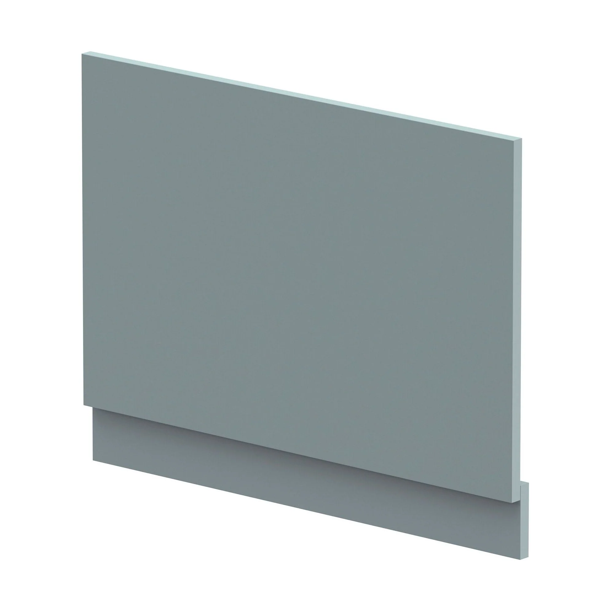 750mm Edge/Power Straight End Bath Panel & Plinth - Matt Coastal Grey