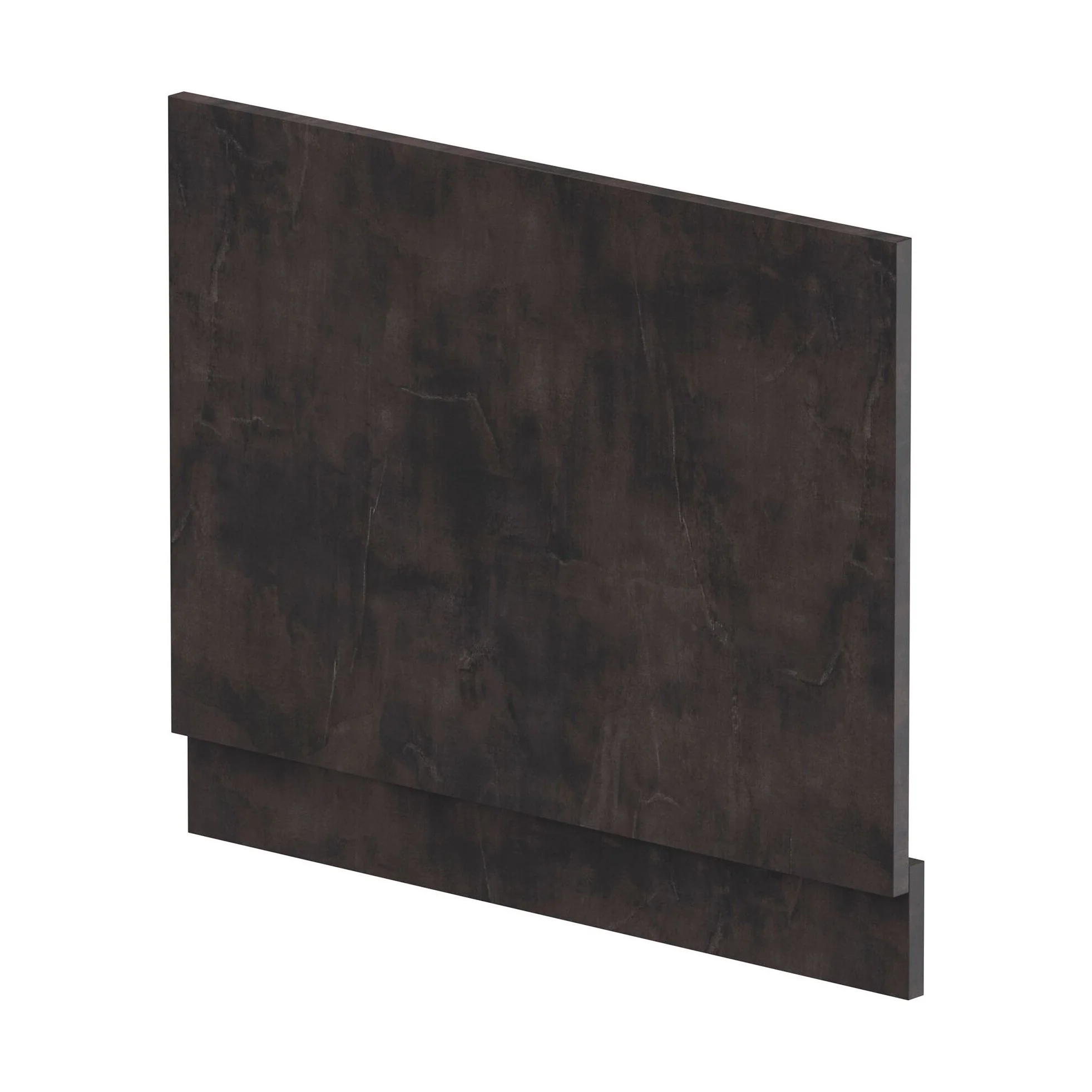 700mm Edge/Power Straight End Bath Panel & Plinth - Textured Matt Metallic Slate