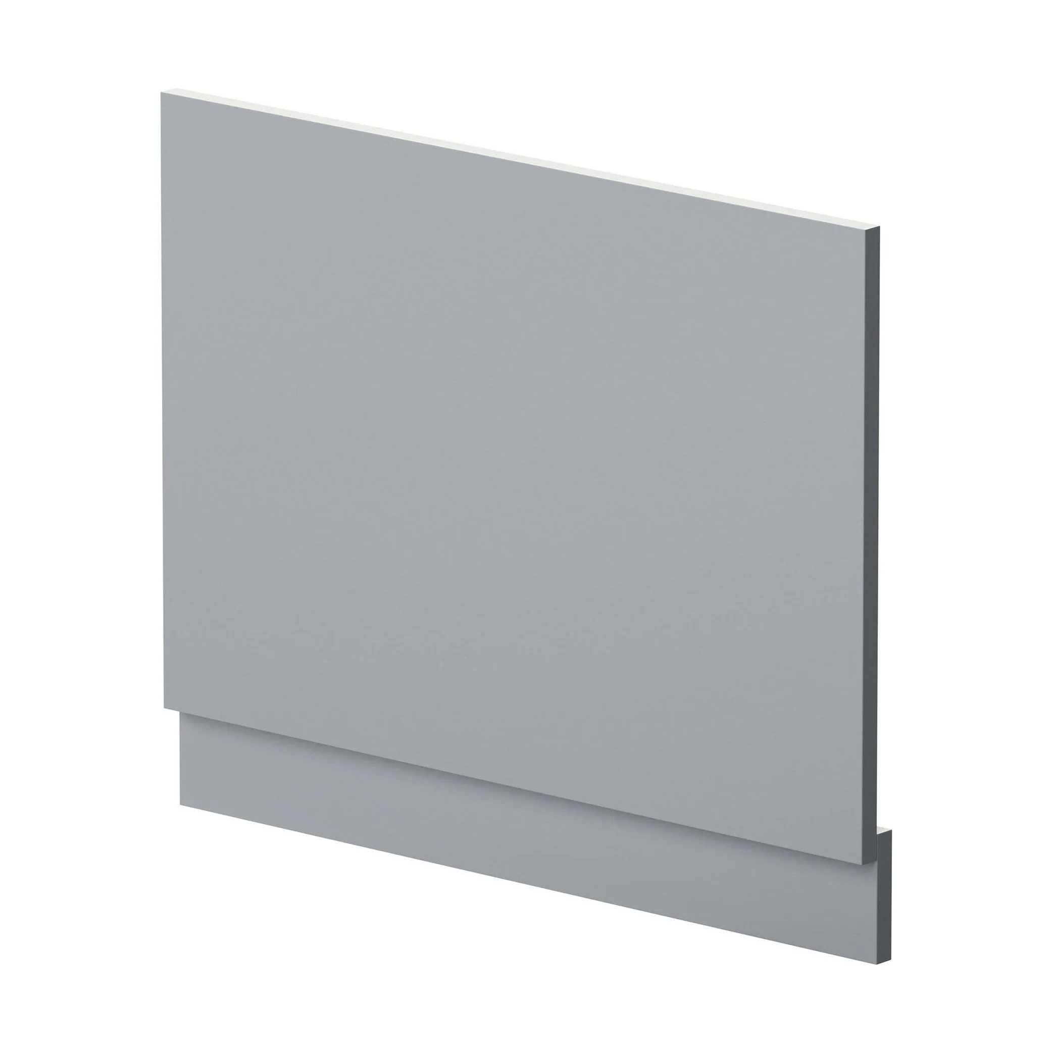 700mm Straight Reversible Bath End Panel & Plinth - Satin Grey