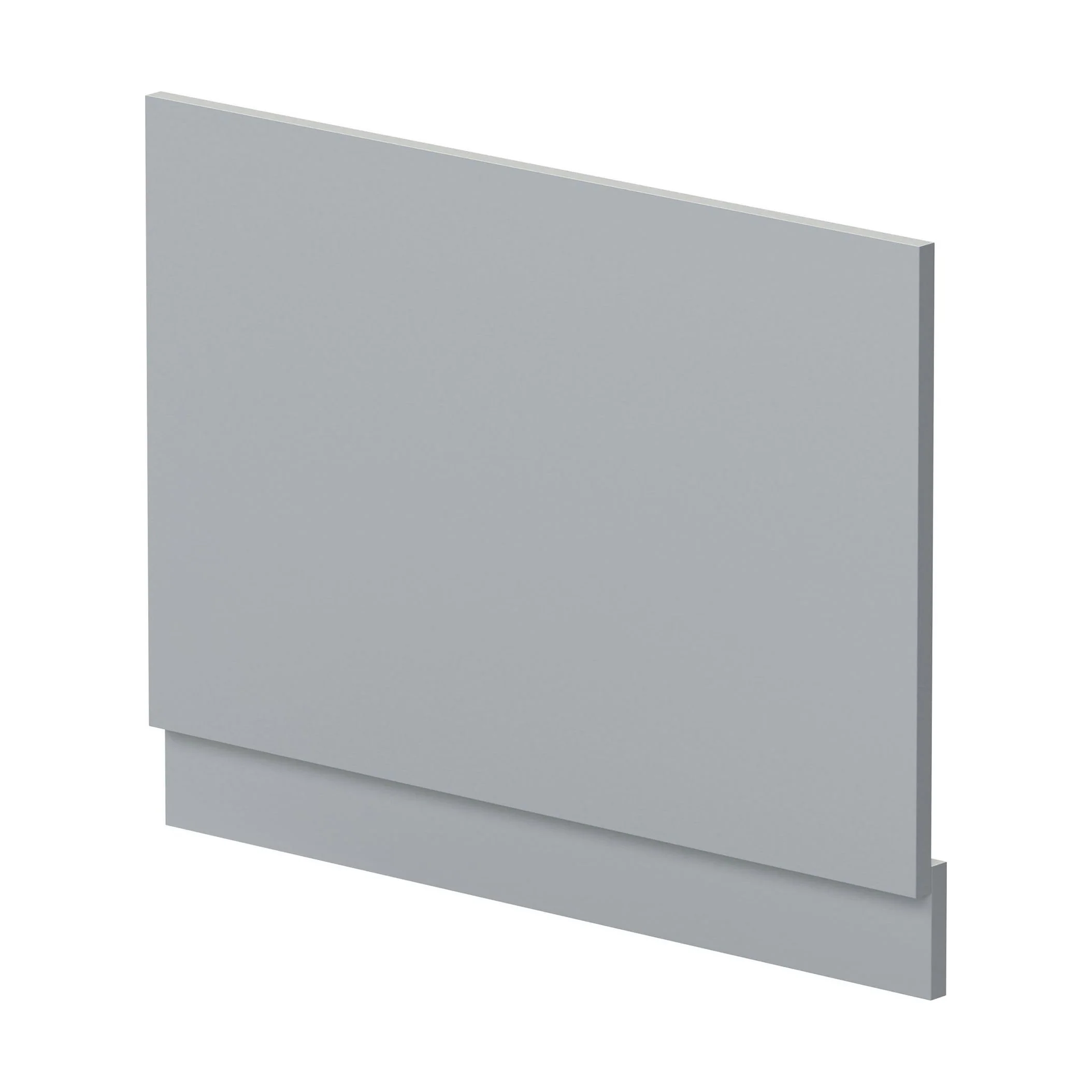 750mm Straight Reversible Bath End Panel & Plinth - Satin Grey