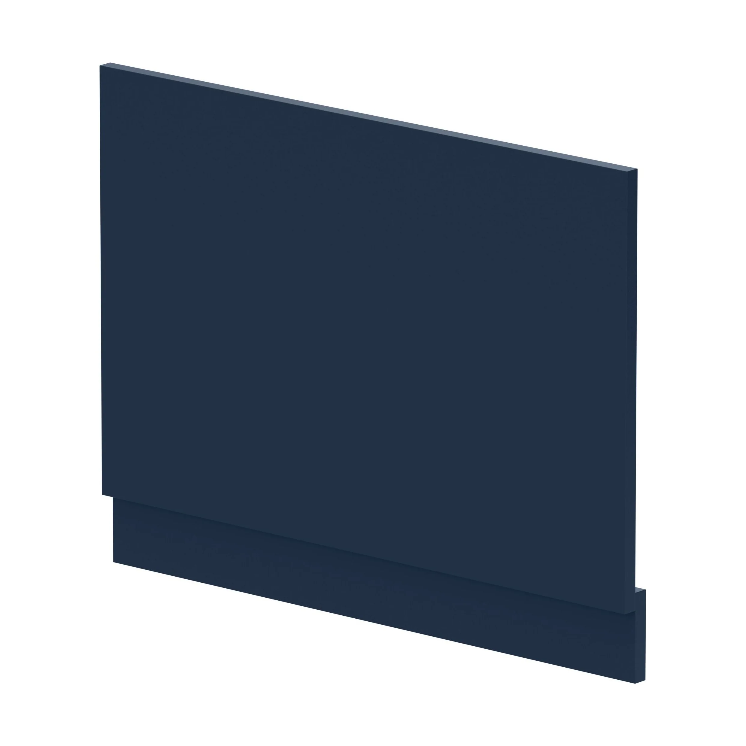 750mm Edge/Power Straight End Bath Panel & Plinth - Matt Midnight Blue