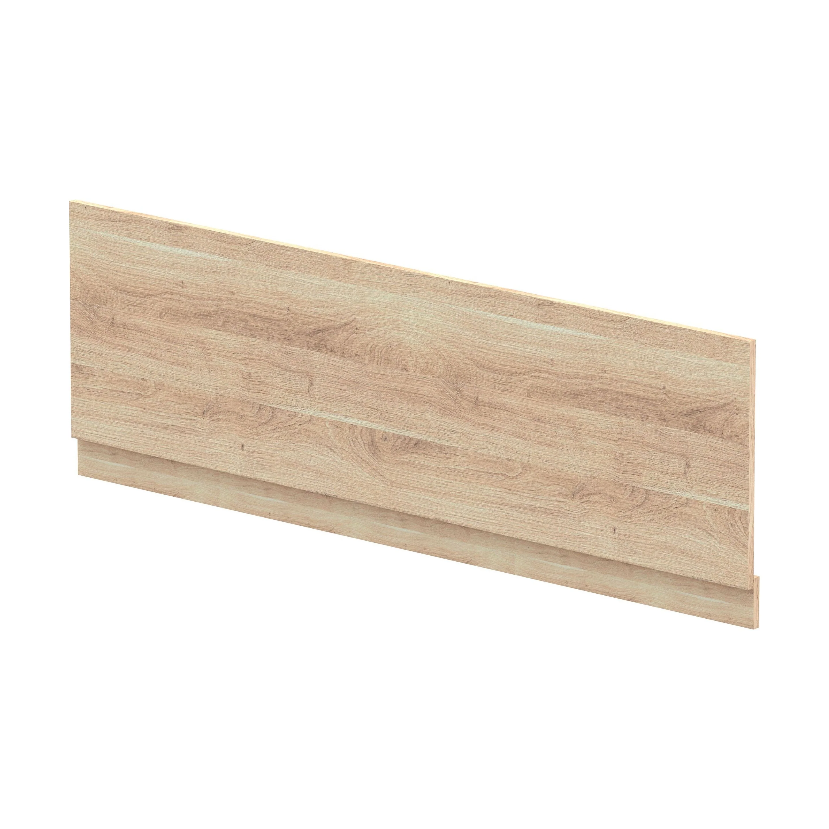 1700mm Straight Bath Front Panel and Plinth - Bleached Oak