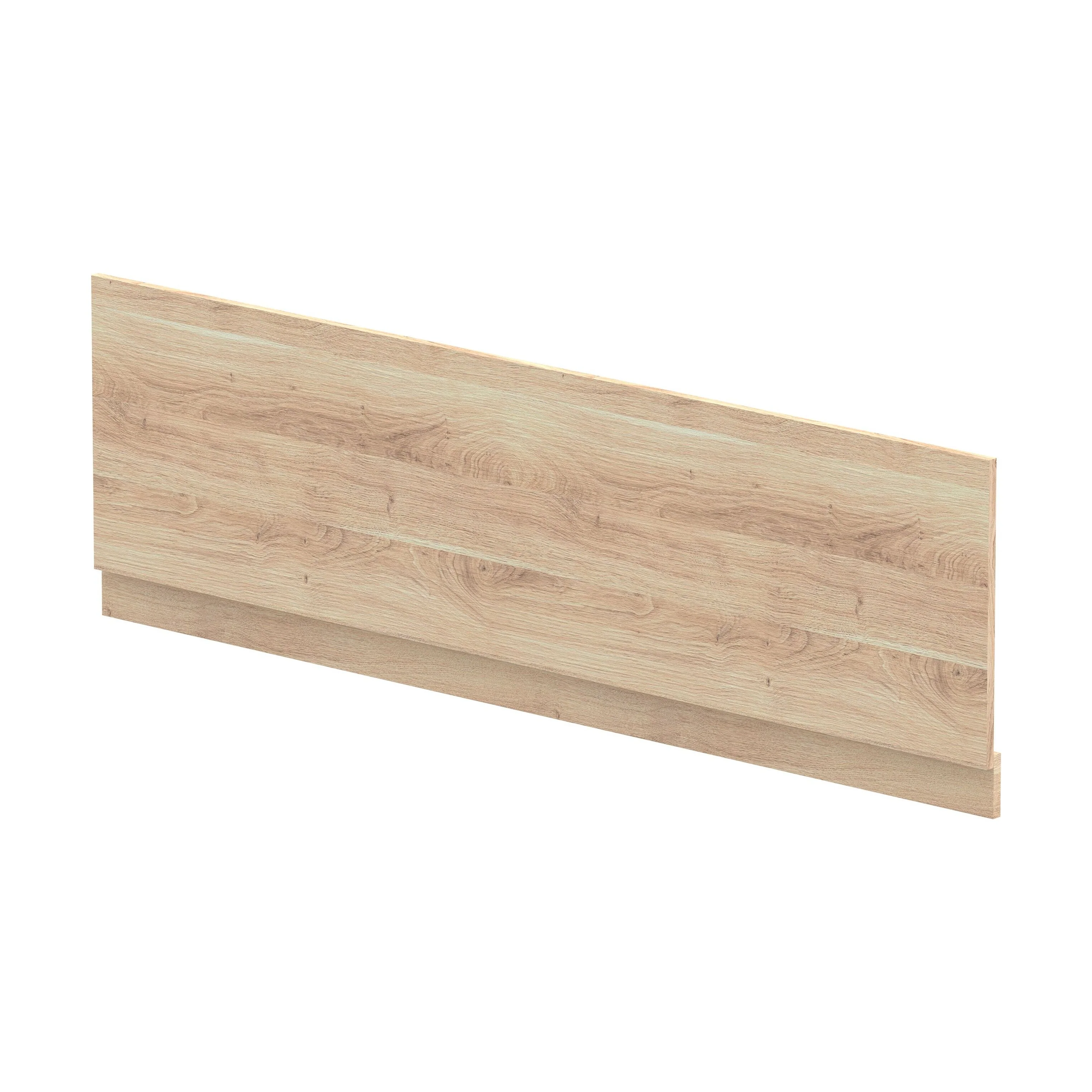 1800mm Straight Bath Front Panel and Plinth - Bleached Oak