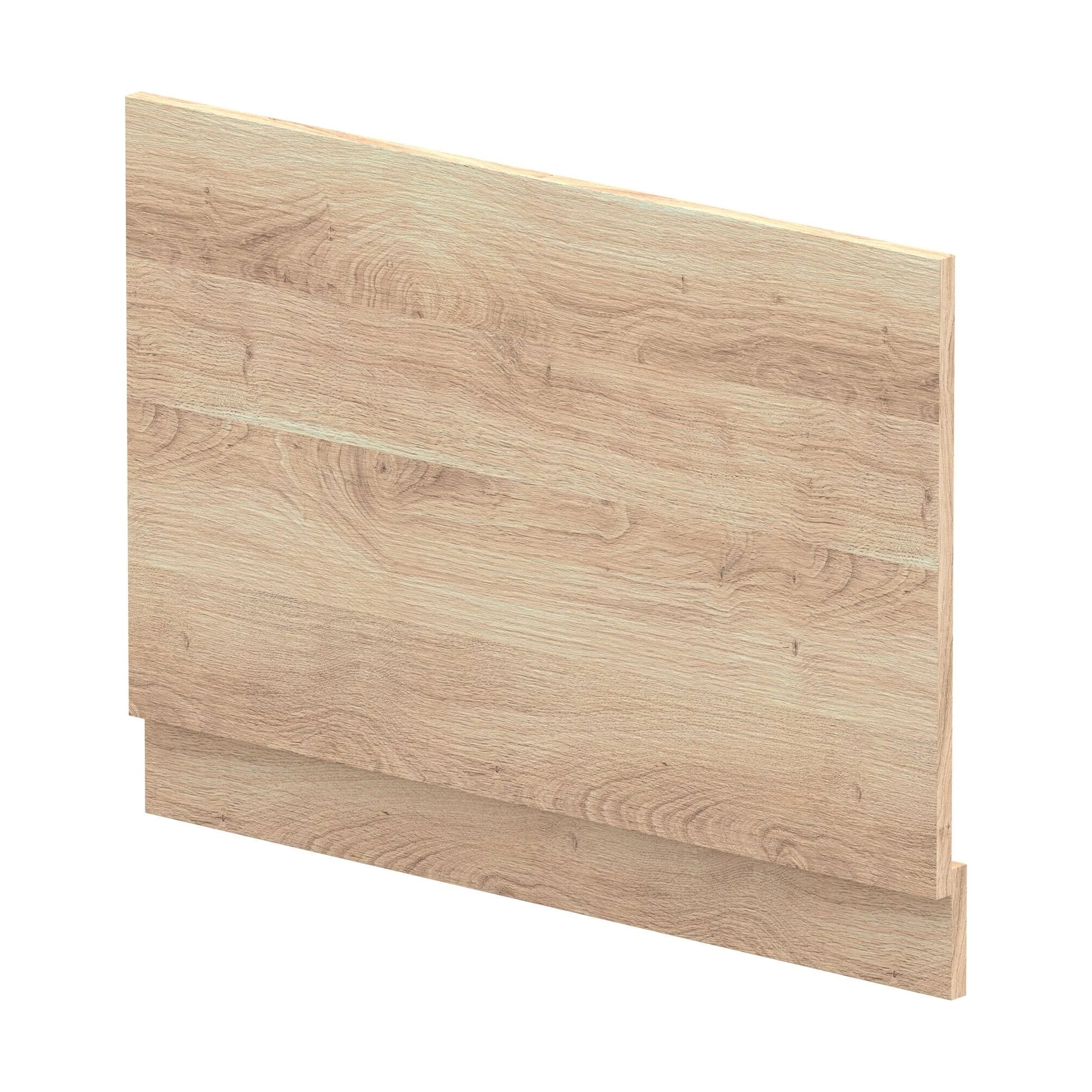 800mm Straight Bath End Panel and Plinth - Bleached Oak
