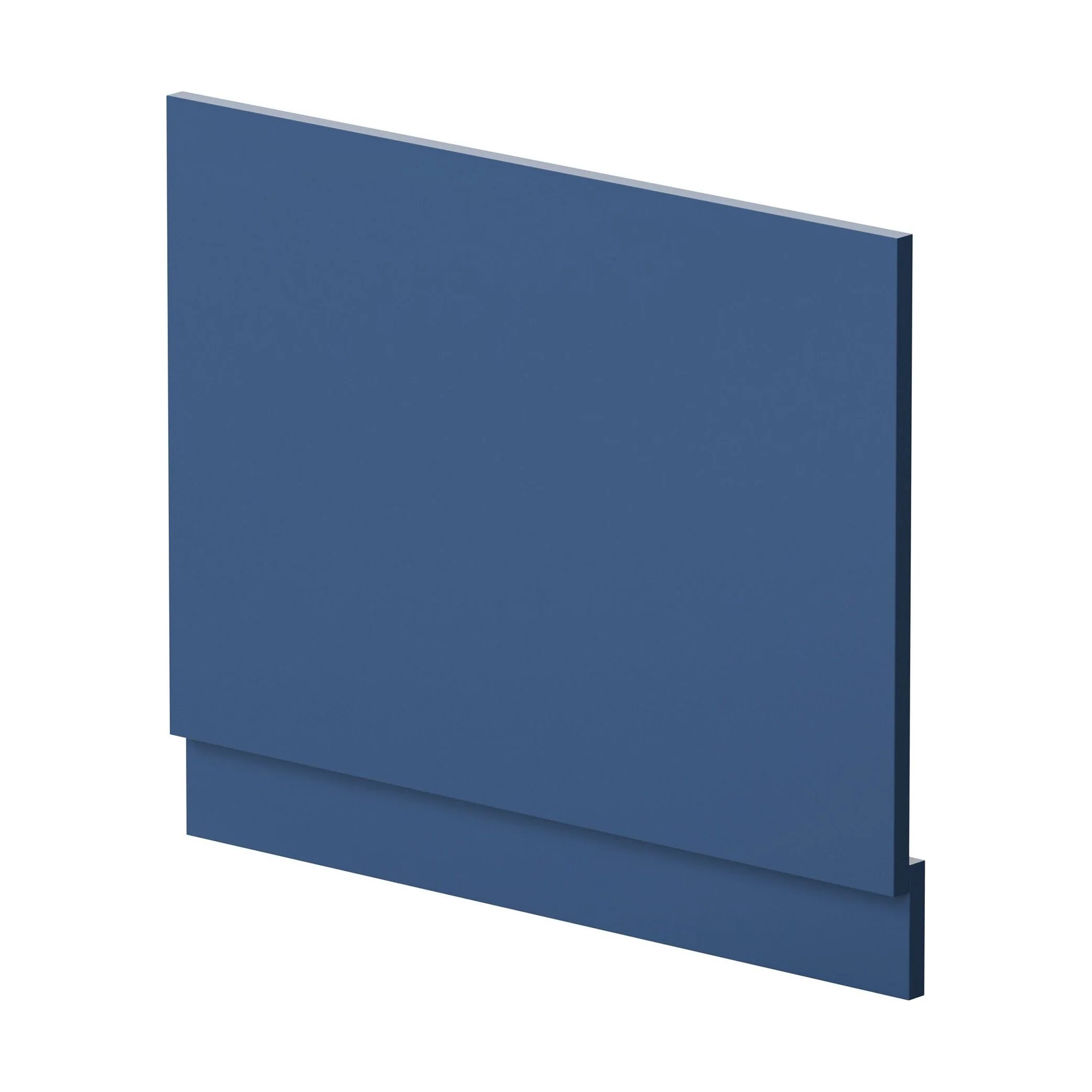 700mm Straight Reversible Bath End Panel & Plinth - Satin Blue