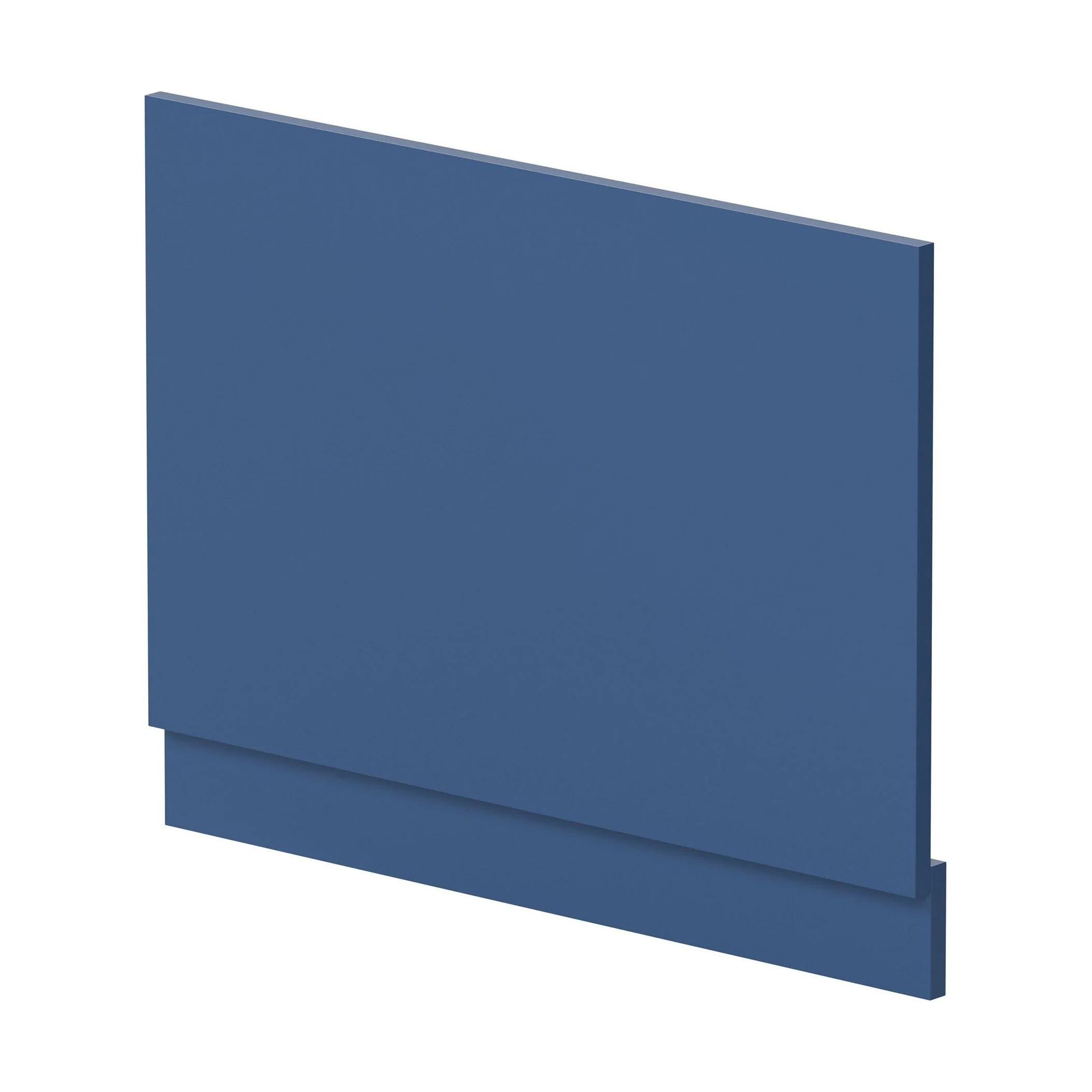 750mm Straight Reversible Bath End Panel & Plinth - Satin Blue