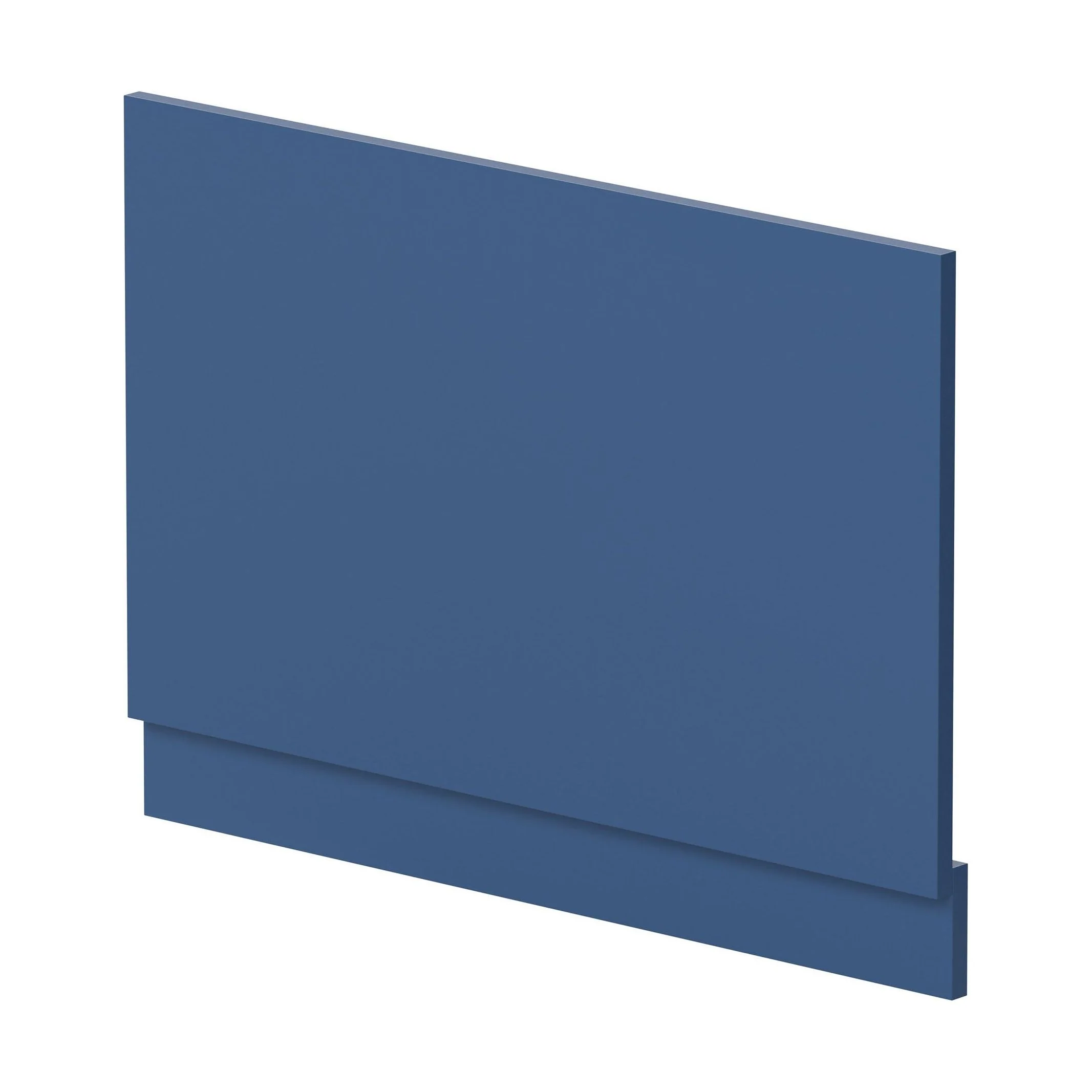 800mm Straight Reversible Bath End Panel & Plinth - Satin Blue
