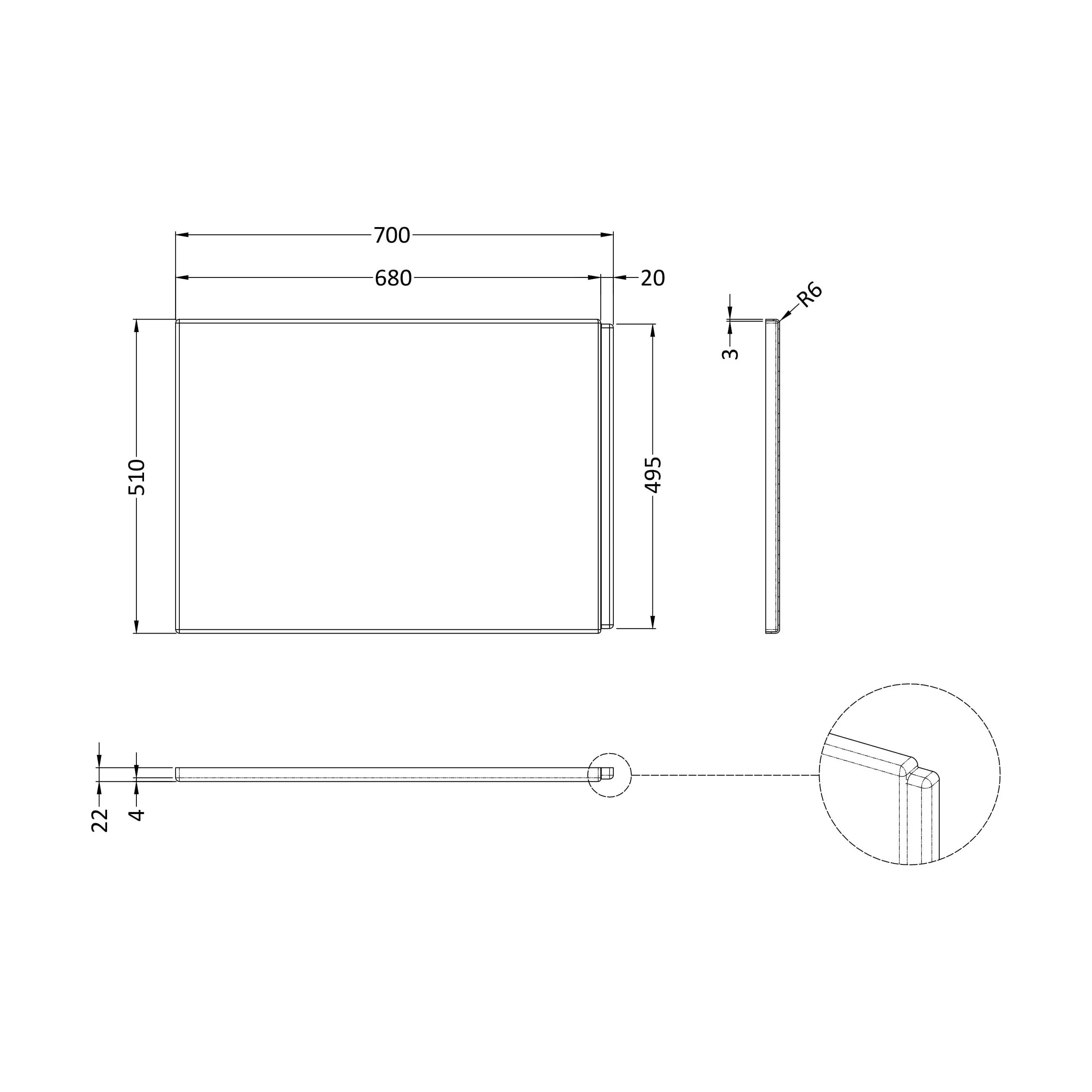White Acrylic Front Bath Panel for Straight Bath Installations - Image 2