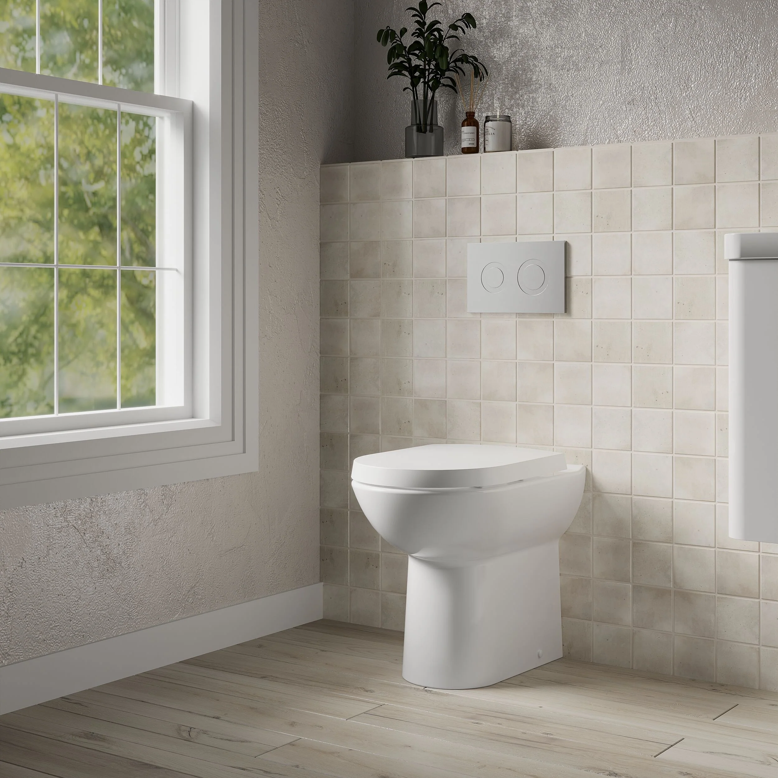 Comfort Height Back To Wall Toilet Pan  - 455 x 375 x 545mm - Image 4