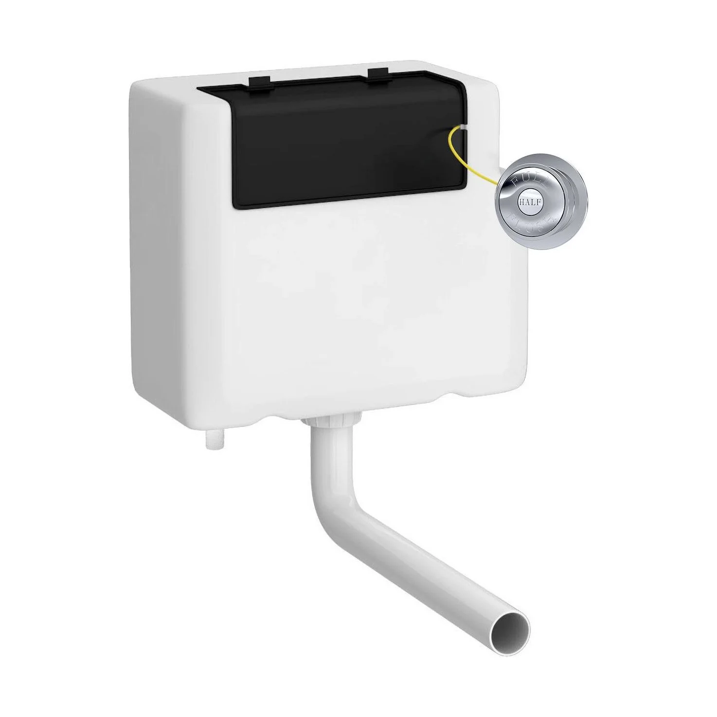 Balterley Universal Water Saving Dual Flush Bottom Inlet with Traditional Push Button - Chrome