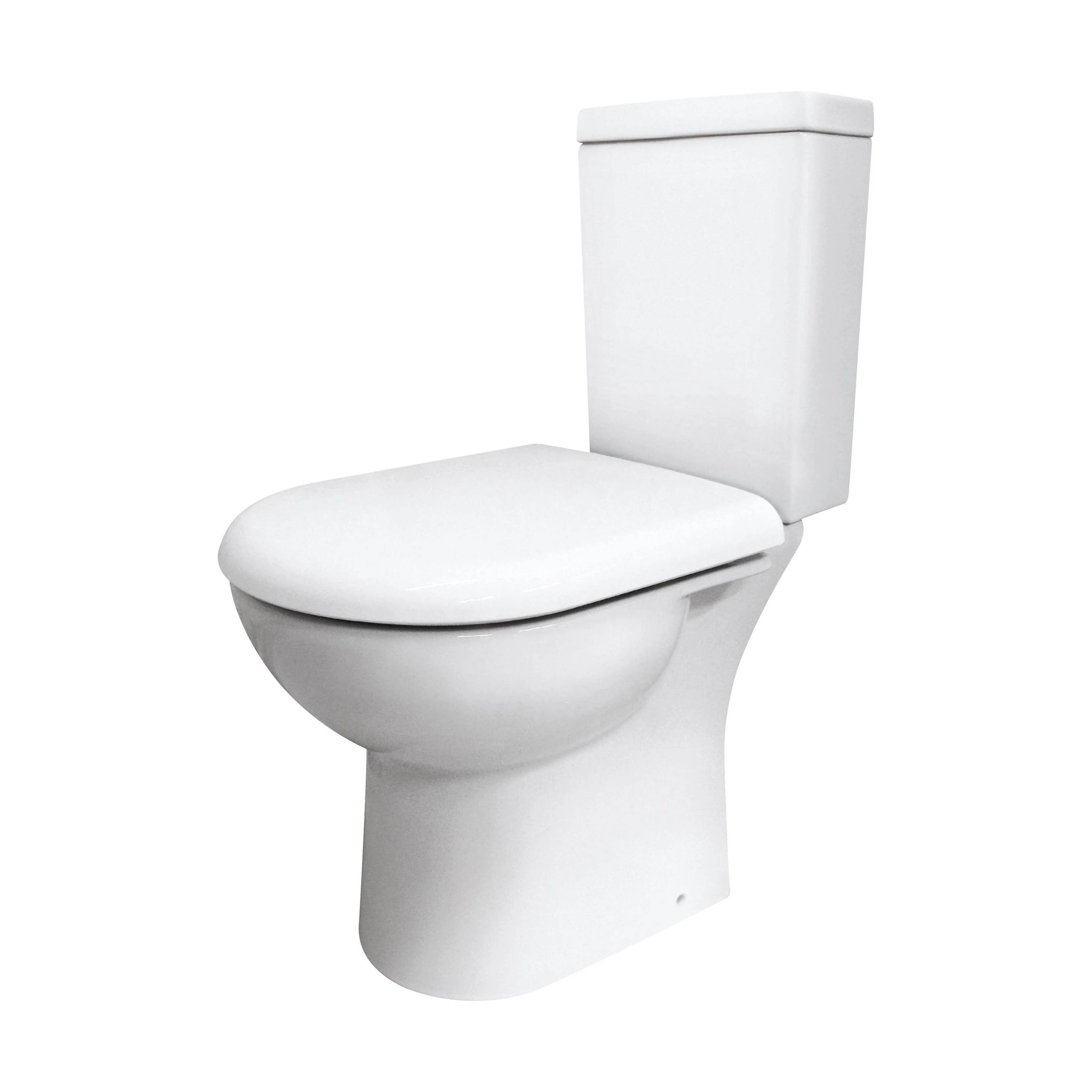Modern Bathroom Design Toilet Pan with Cistern and Fittings , 745 x 360 x 620mm, White