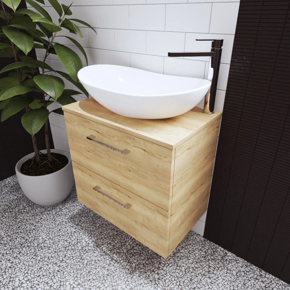 Balterley Nova Contemporary Round Bathroom Countertop Basin, Sleek Round Design, Matt White, 615 mm - Image 4