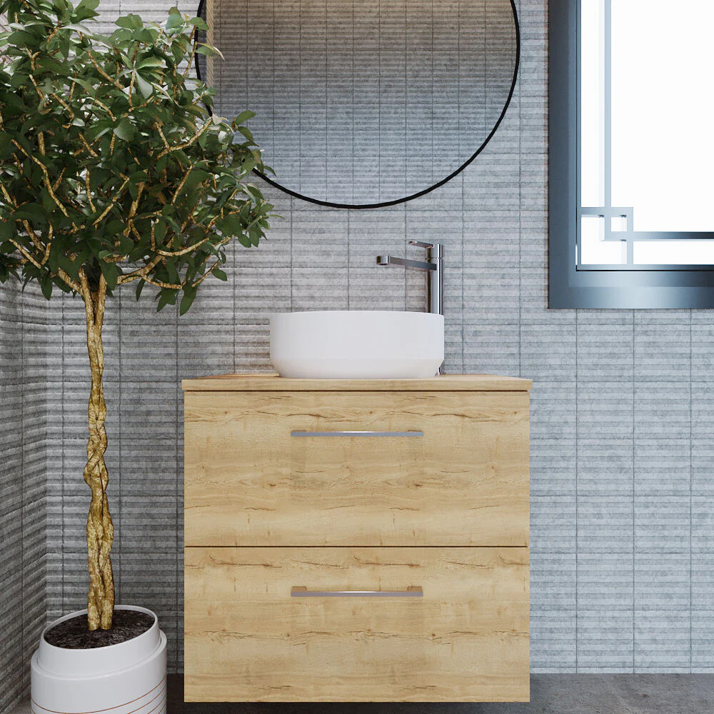 Balterley Nova Contemporary Round Bathroom Countertop Basin, Stylish Rounded Design, Matt White, 350 mm - Image 2