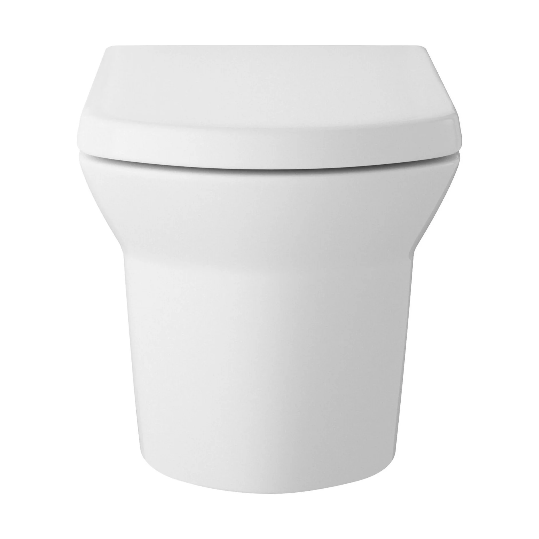 Spirit Square Wall Hung Ceramic Toilet Pan & Soft Close & Seat, 400mm - Balterley