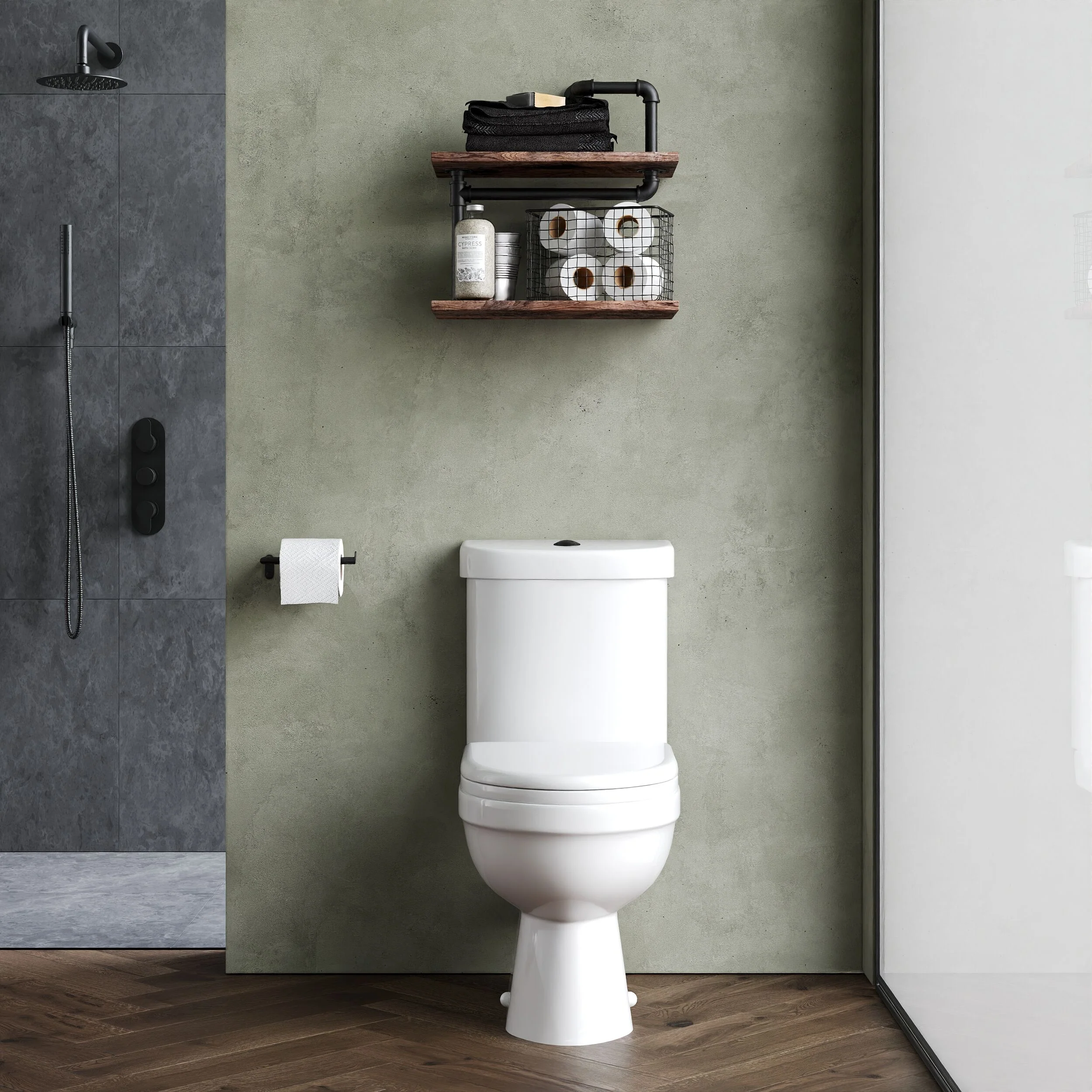 Balterley Vito Pan Cistern and Soft Close Seat 780mm x 375mm x 640mm - White - Image 2