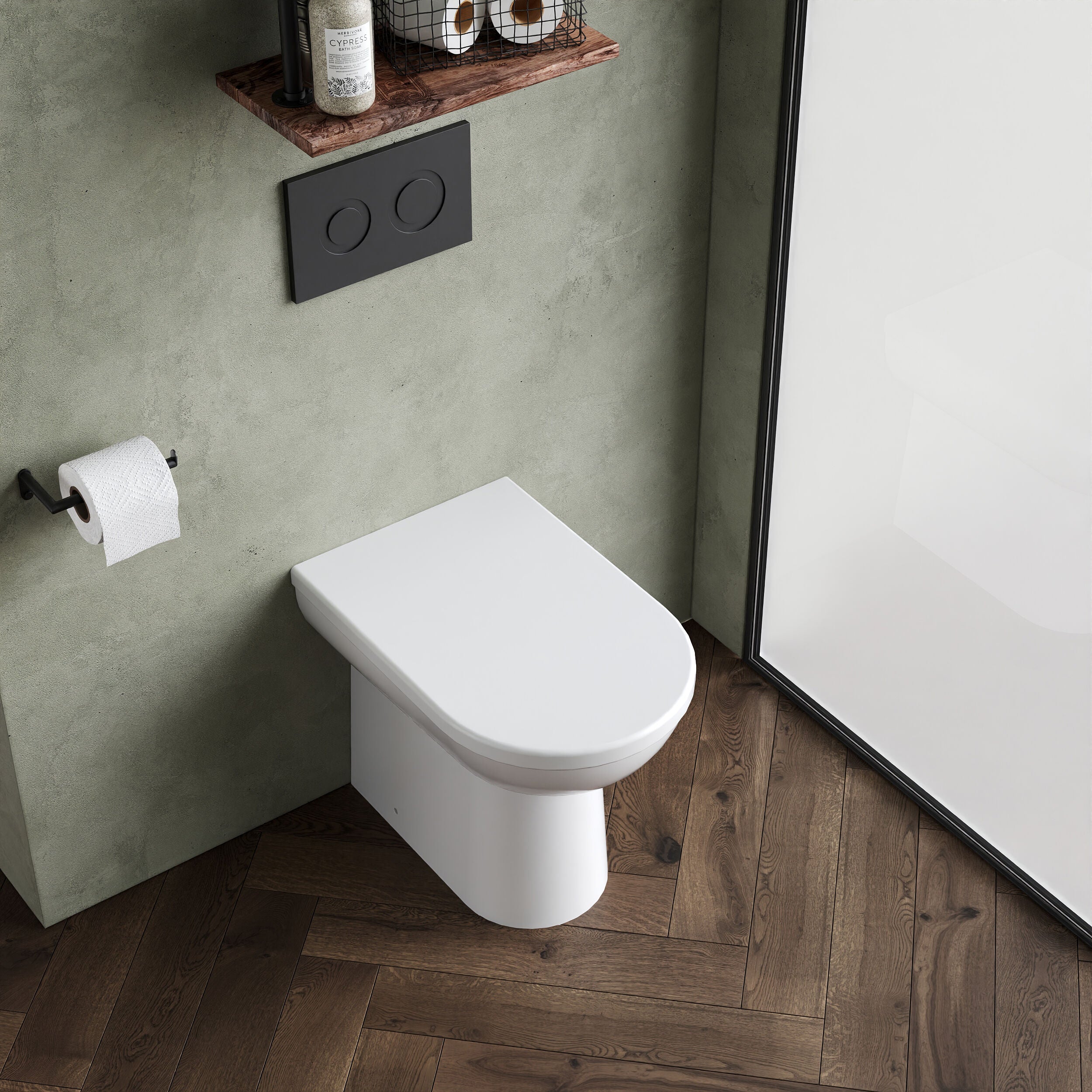 Comfort Height Back To Wall Toilet Pan   - 440mm x 360mm x 540mm - Image 3