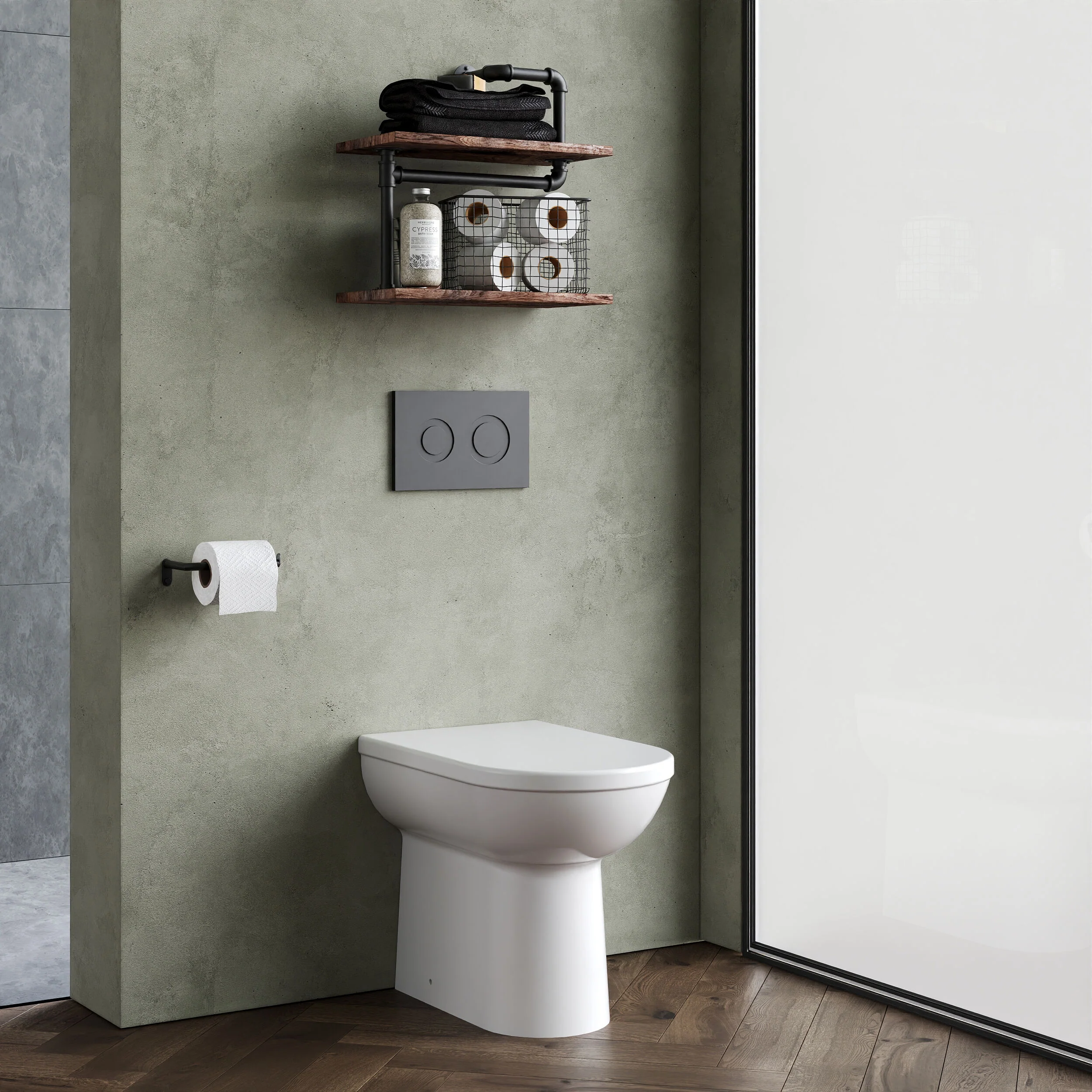Comfort Height Back To Wall Toilet Pan   - 440mm x 360mm x 540mm - Image 4