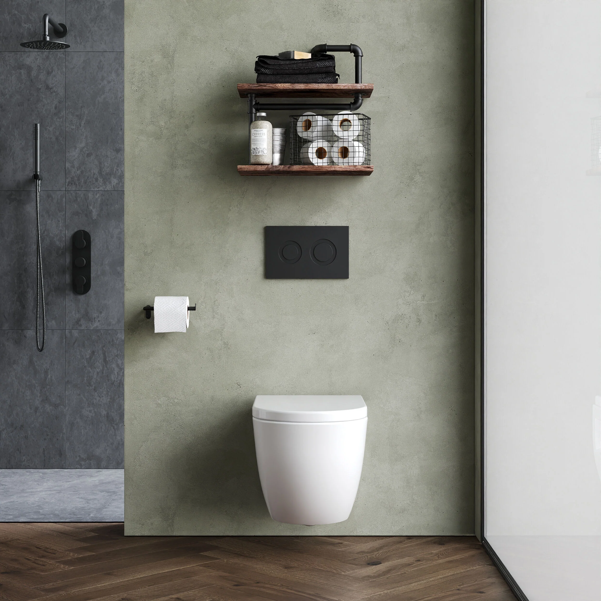 Balterley Contemporary Bathroom Round Toilet Pan, 350mm x 355mm - White - Image 2