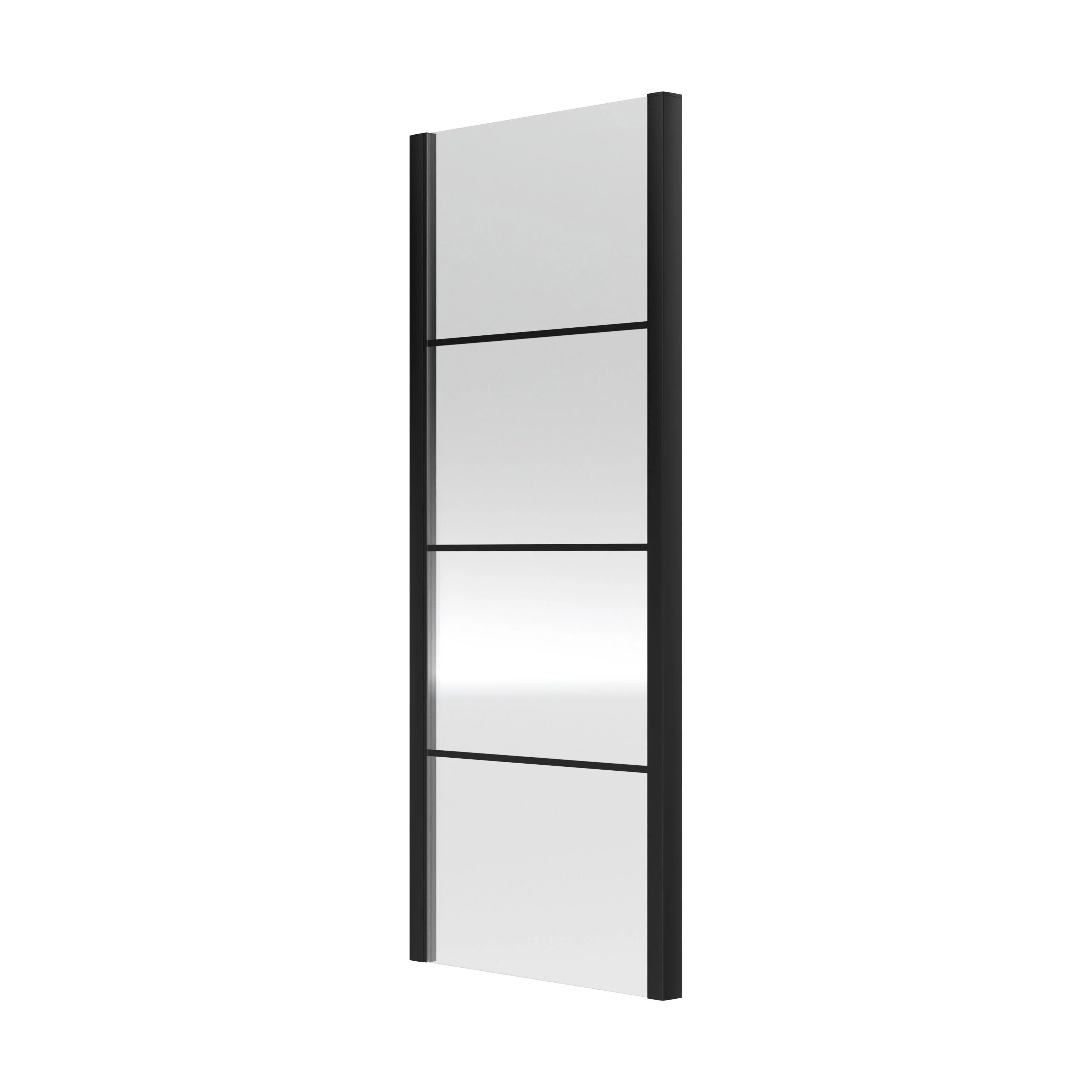 Kinver 8mm Toughened Safety Glass Shower Side Panel, Black
