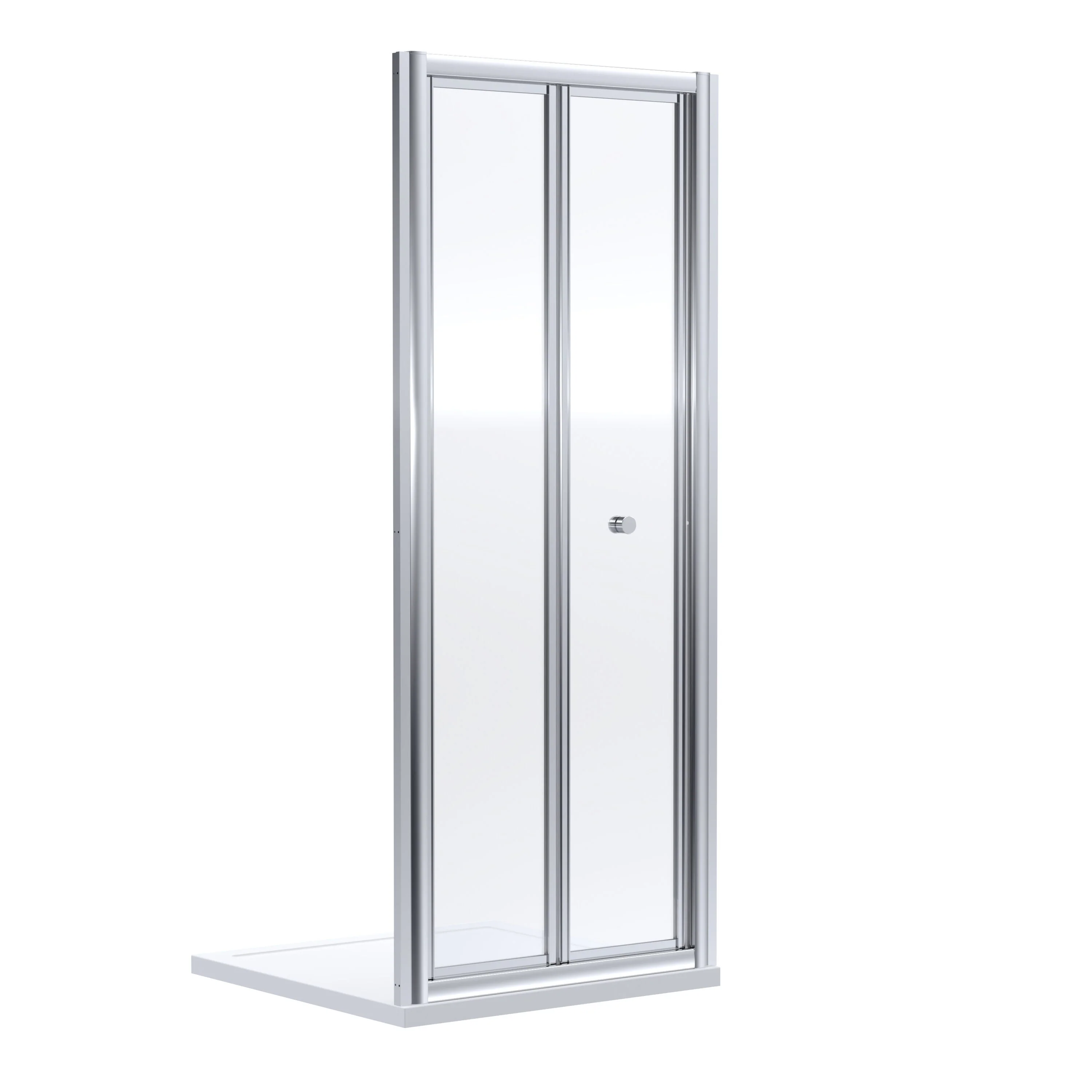 Almington 4mm Toughened Safety Glass Bi-Fold Shower Door, H: 1900mm, Choice of Size and Colour - Image 9