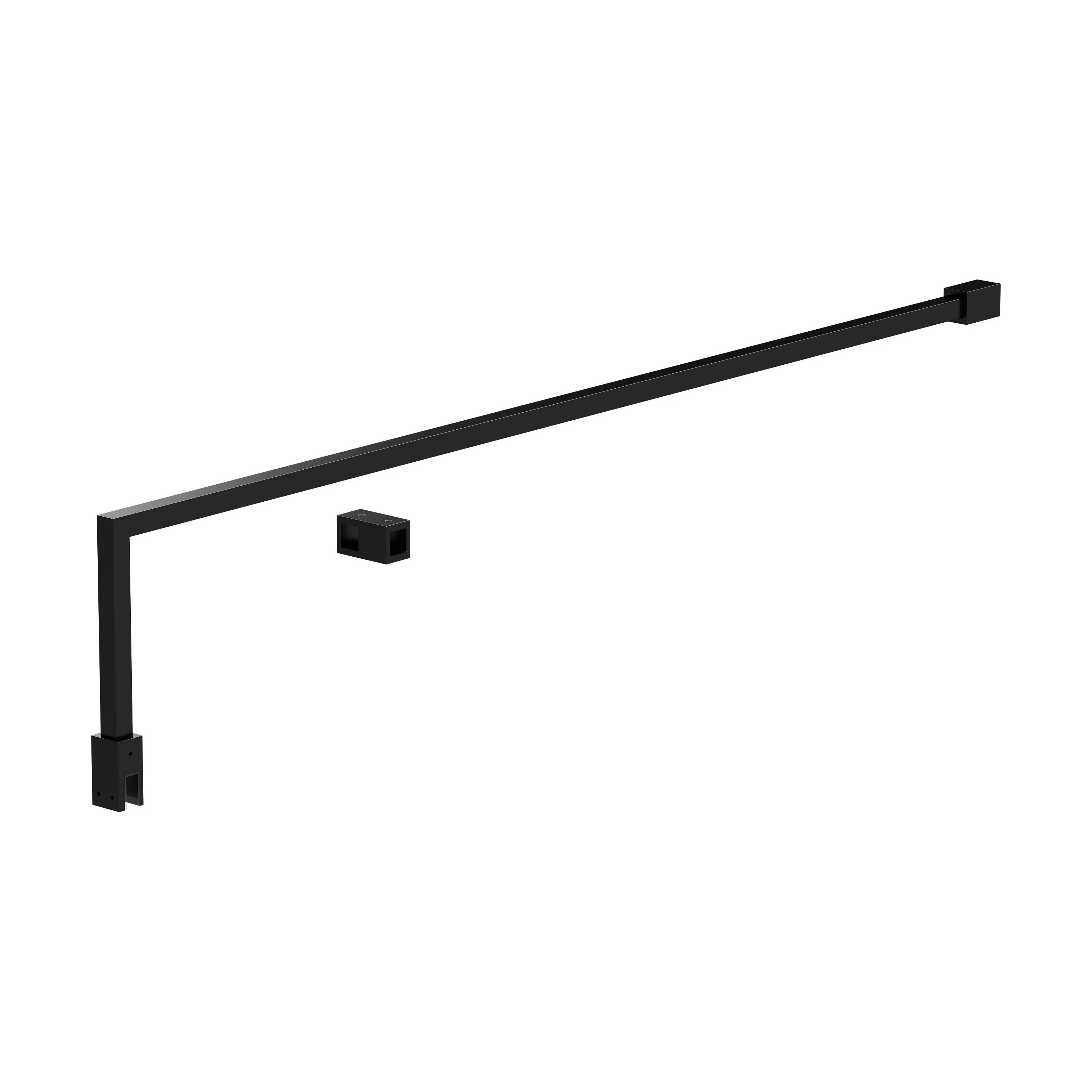 Balterley Wetroom Accessories Screen Support Bar Kit - Satin Black