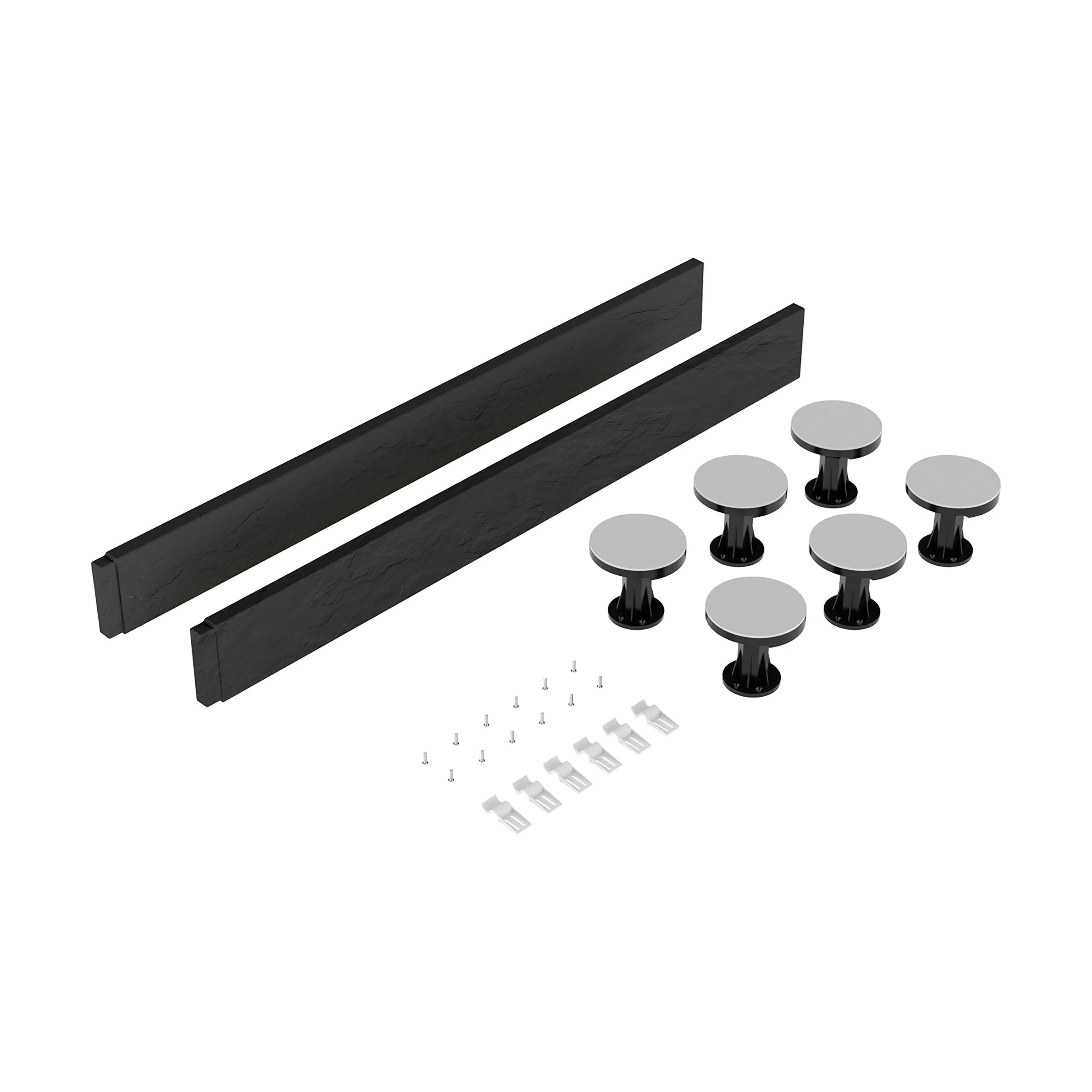 Shower Tray Leg Set - Slate Grey - For 700mm-900mm Square & Rectangular Resin Trays