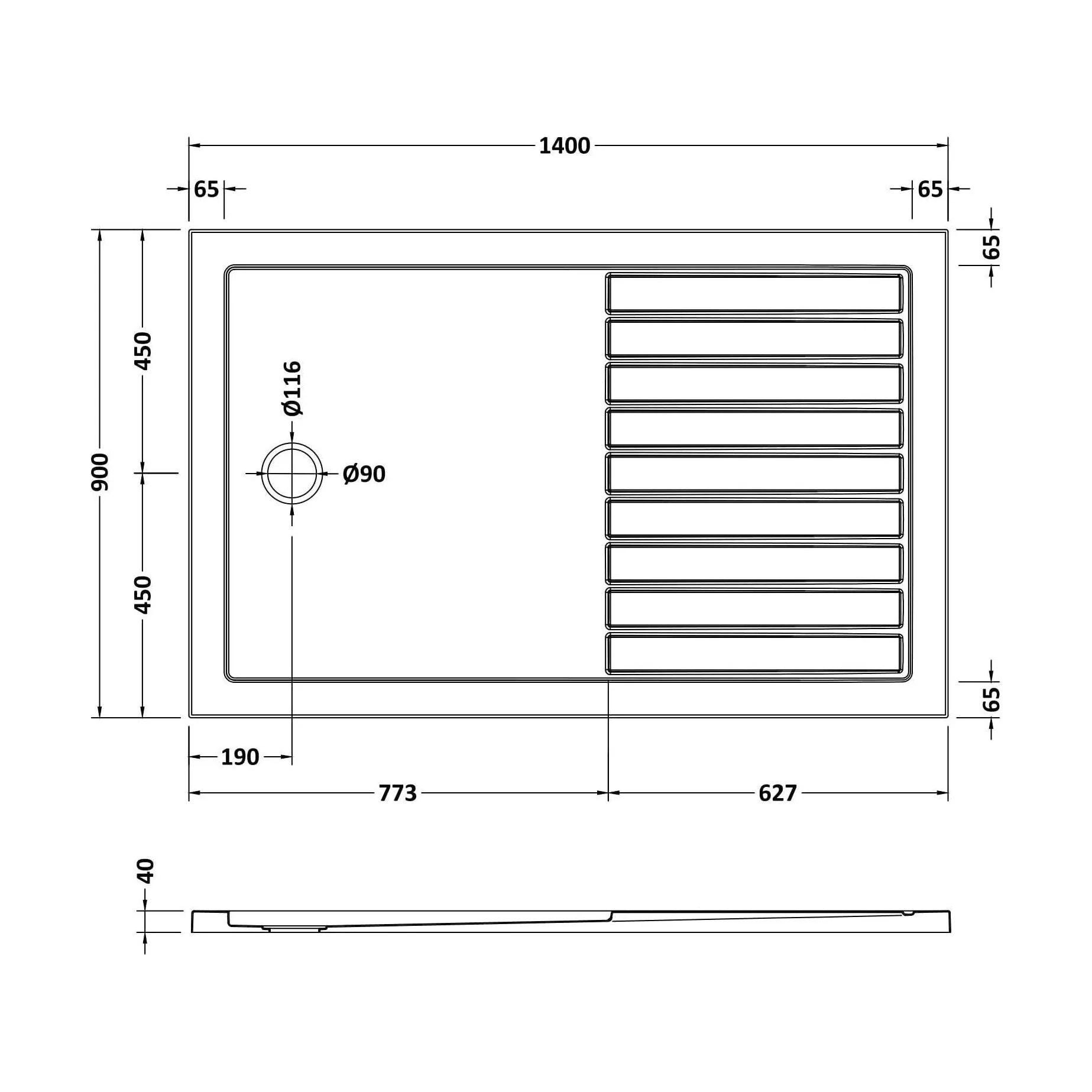 Premium Walk-In Shower Tray - Choice of Size and Colour - Image 4
