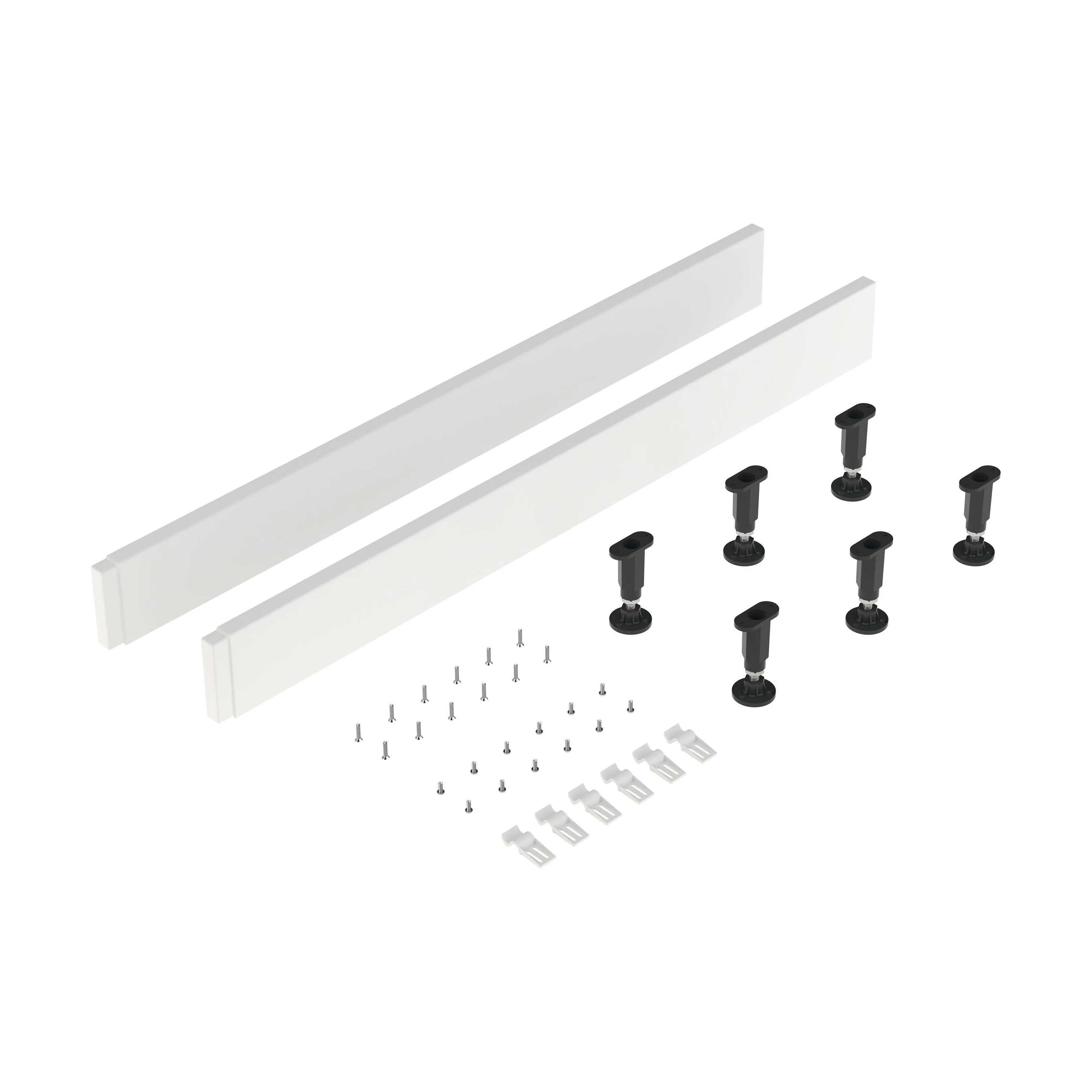 Shower Tray Leg Set & Plinth Kit - White - 1000mm Panel