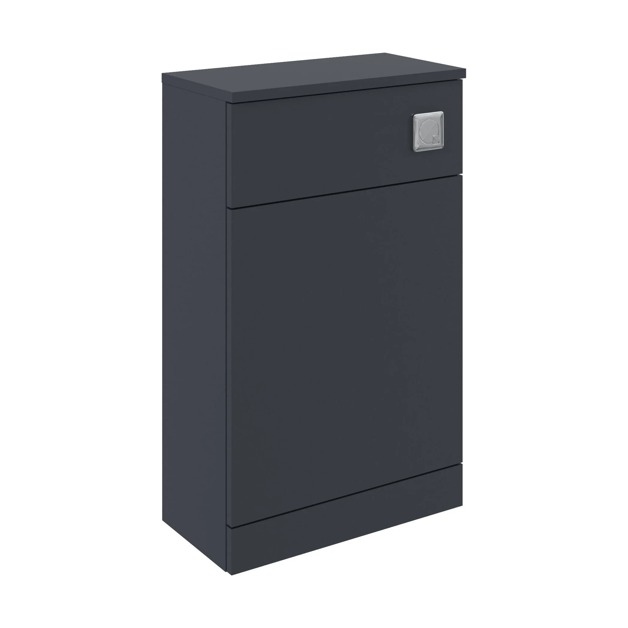 Balterley Square Floor Standing WC Back to Wall Toilet Unit, 600mm, Dark Grey
