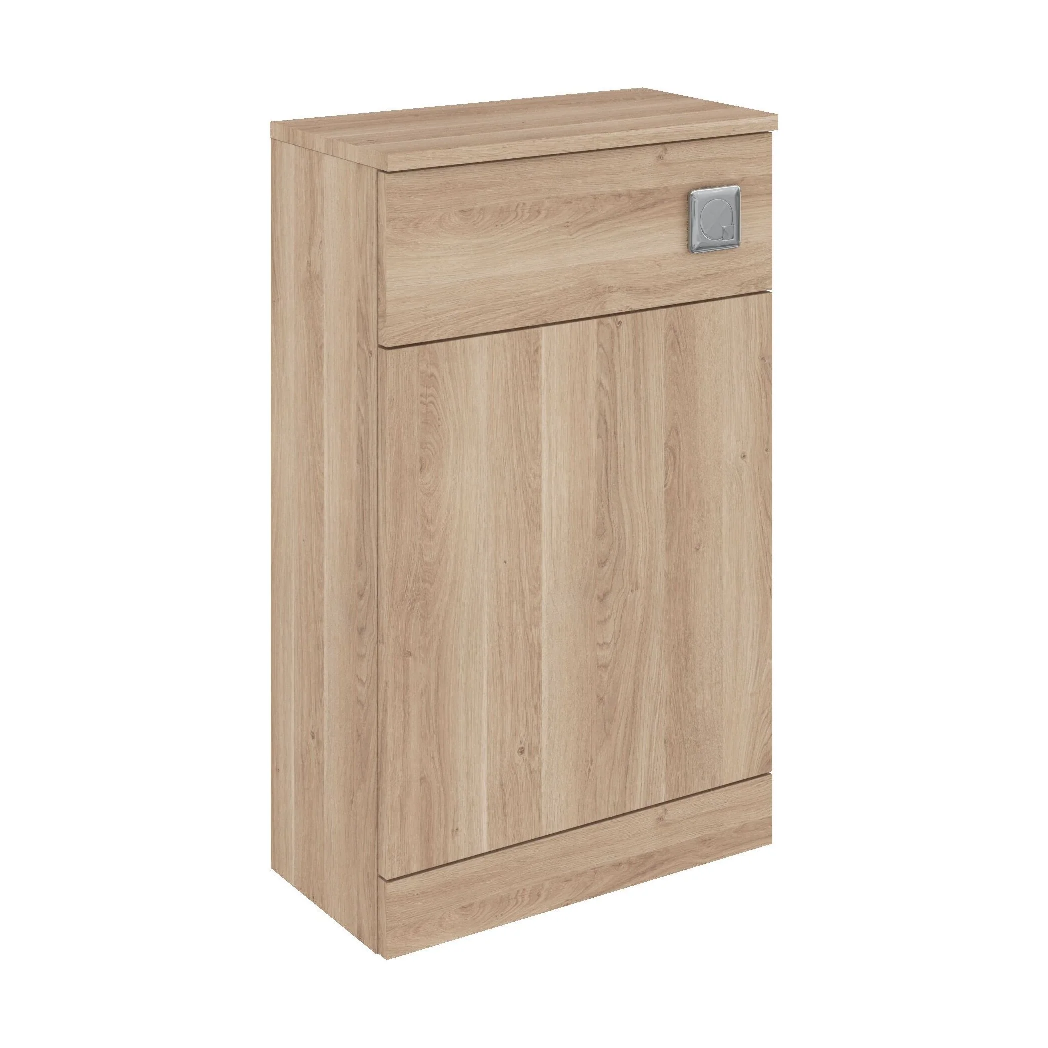 Balterley Square Floor Standing WC Back to Wall Toilet Unit, 600mm, Light Oak