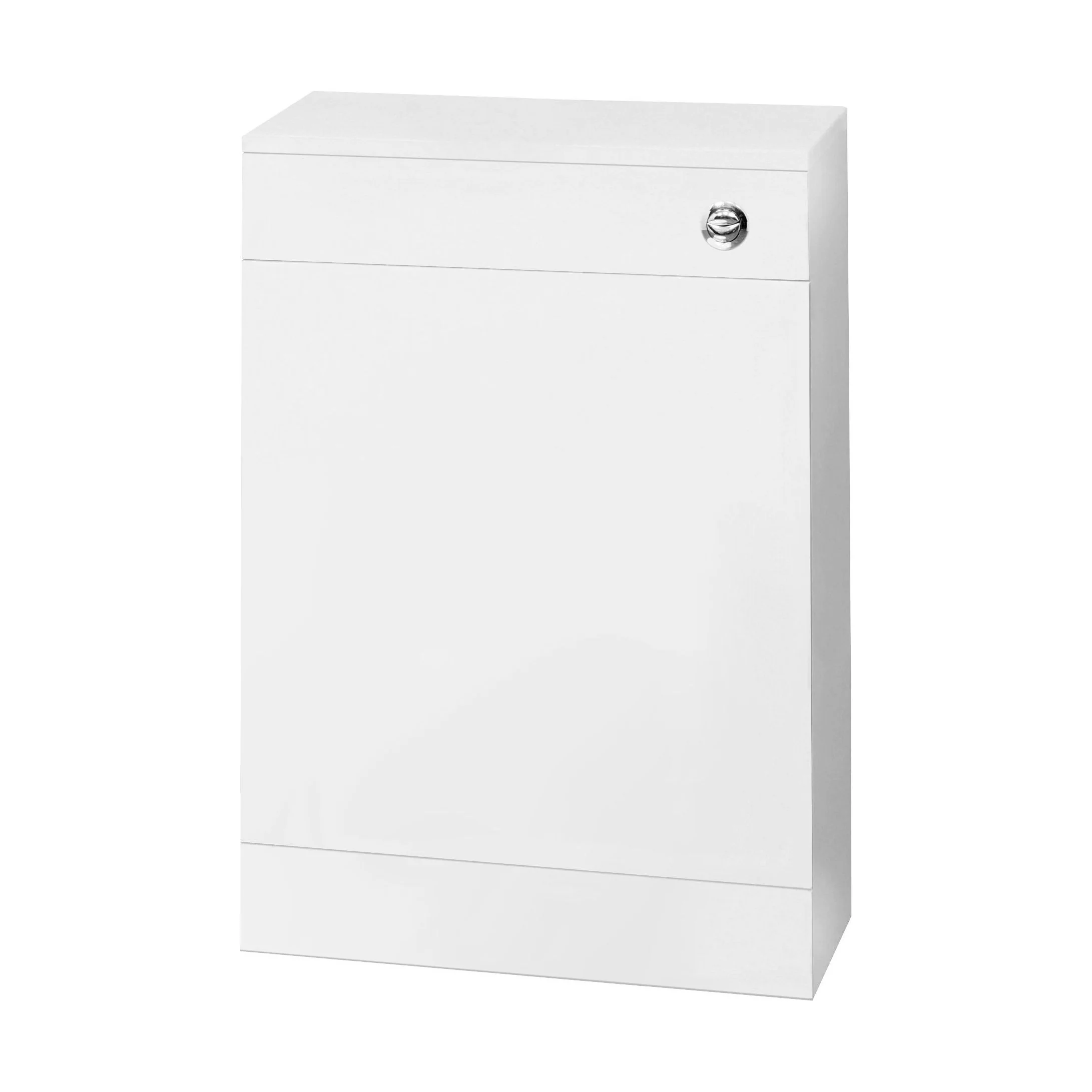 Slimline WC Toilet Unit with Concealed Cistern, 500mm Compact Design, Gloss White Finish - Modern Style by Balterley - Image 2