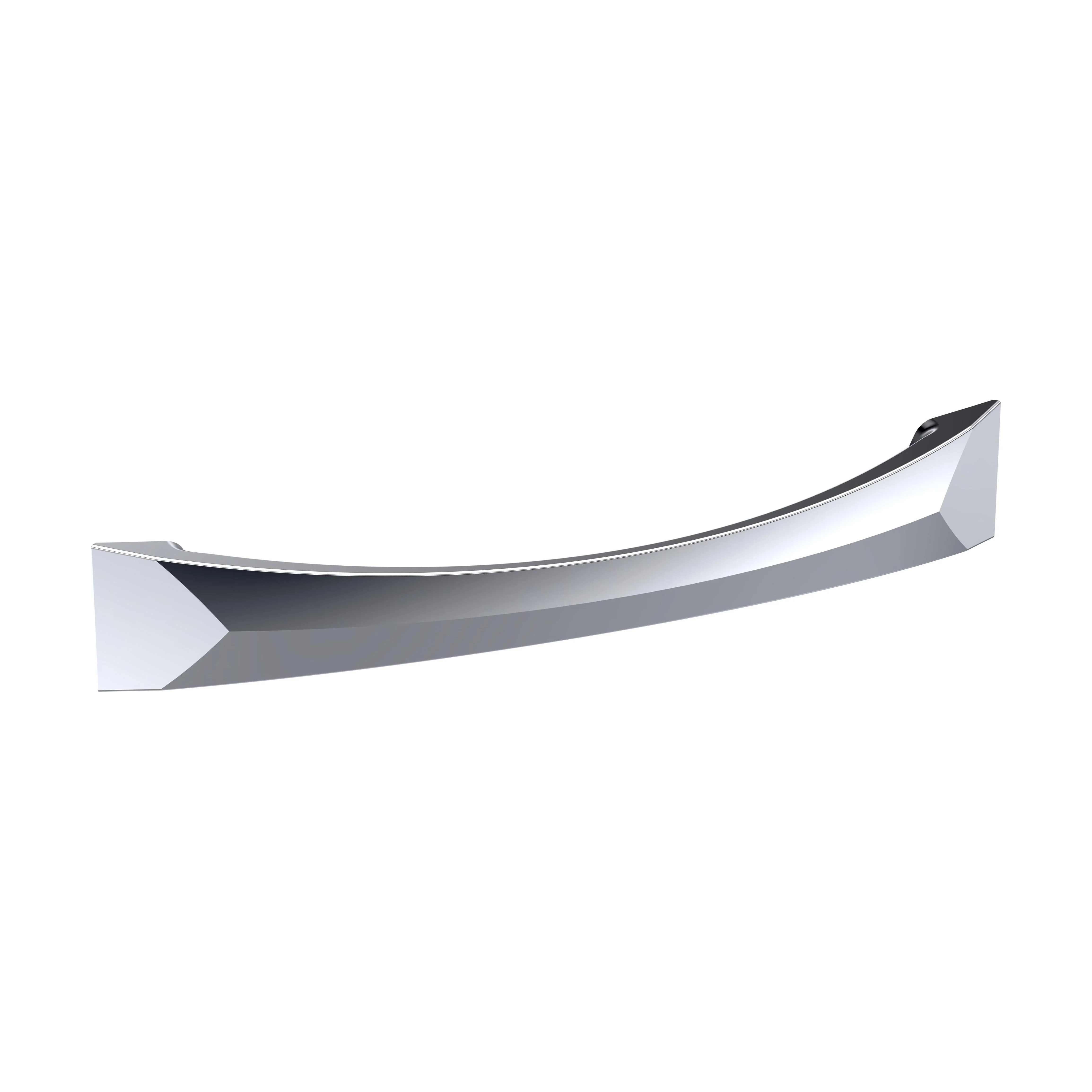 D Shape Bow Handle, 152mm (128mm Centres) - Satin Nickel