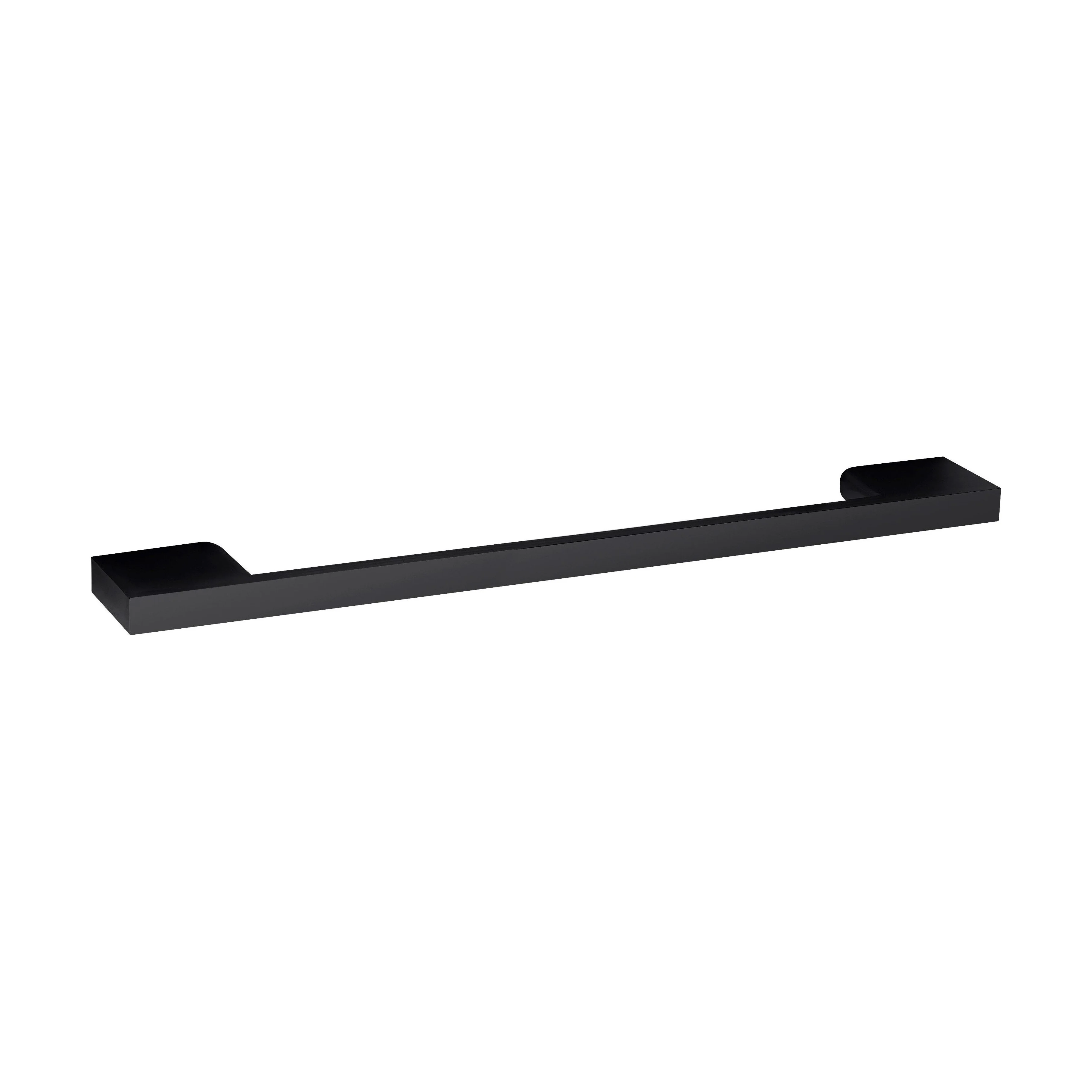 Furniture Handle Square D Shape Handle, 223mm (192mm Centres) - Matt Black
