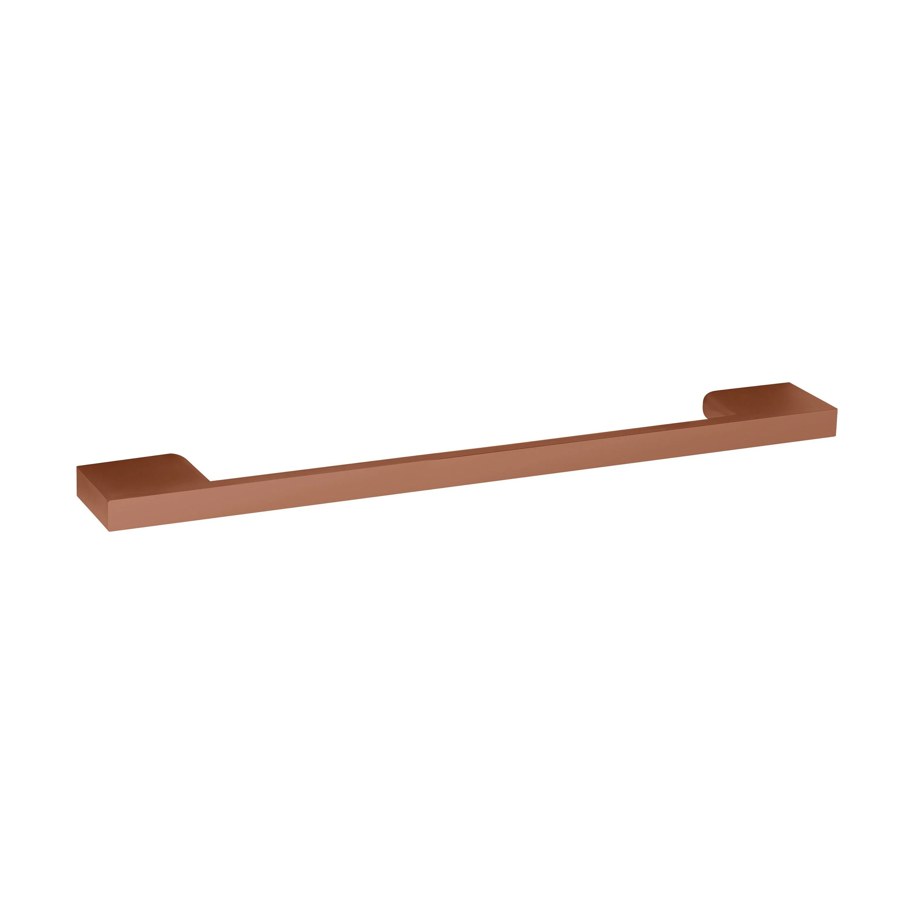 Furniture Handle Square D Shape Handle, 223mm (192mm Centres) - Copper