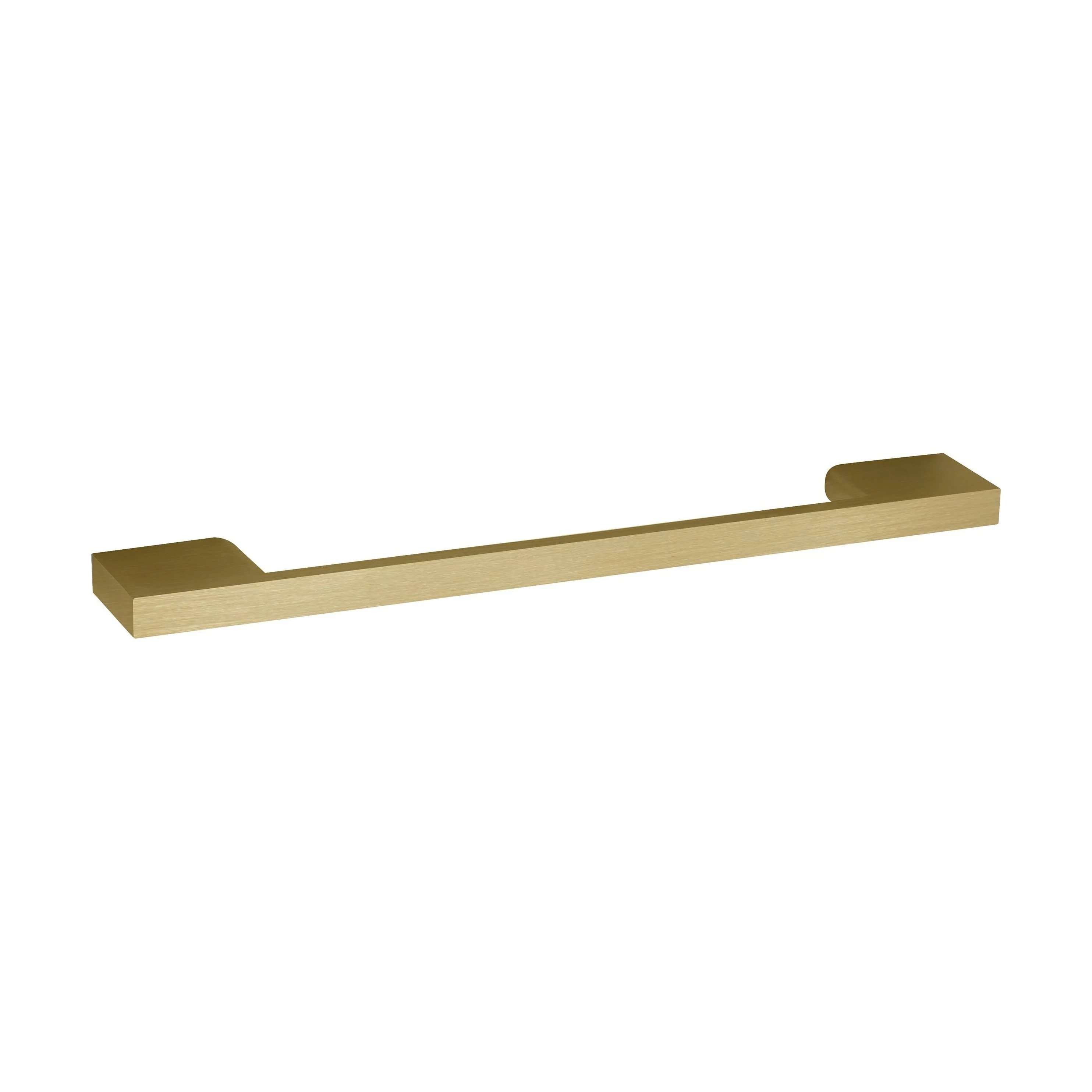 Furniture Handle Square D Shape Handle, 191mm (160mm Centres) - Brushed Brass