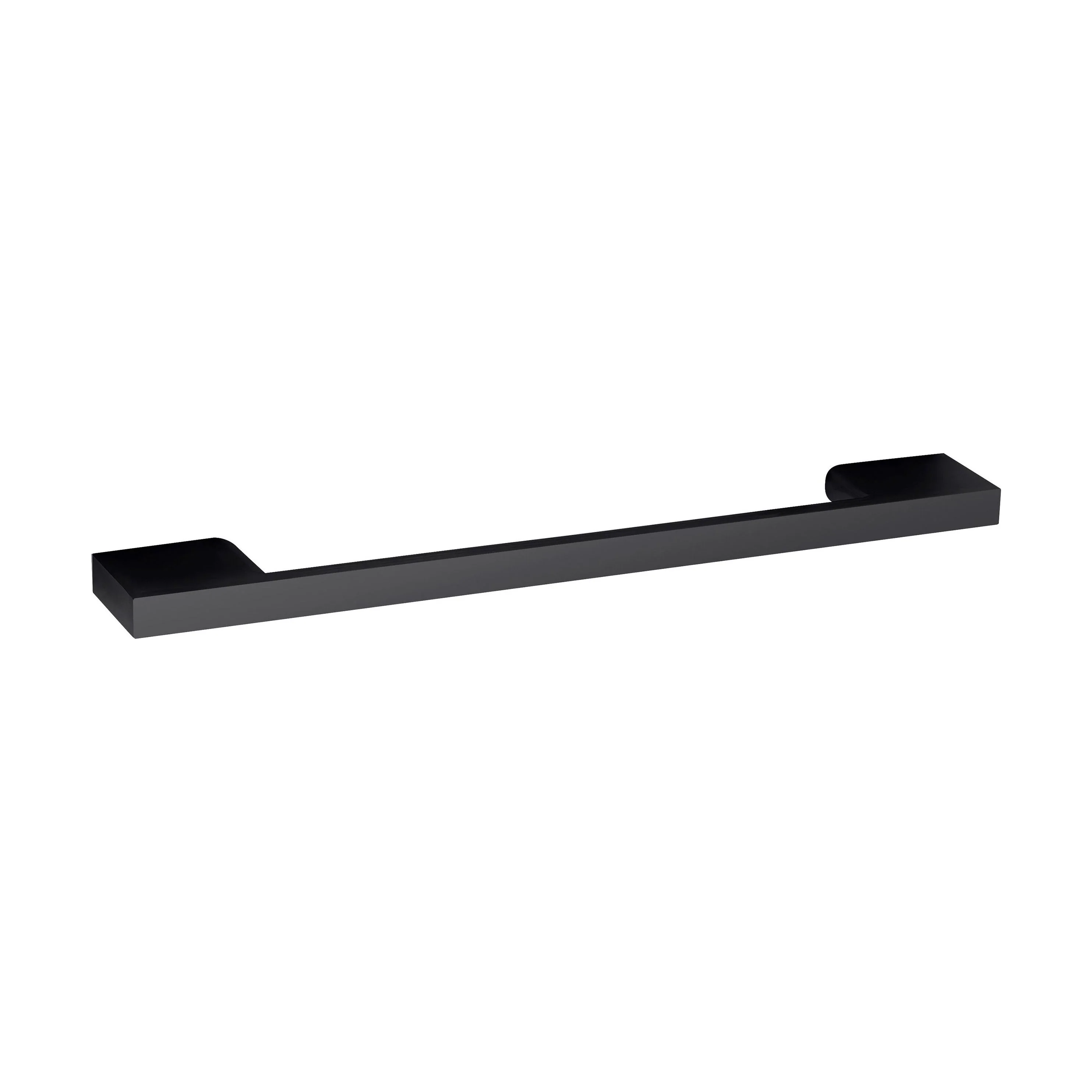 Furniture Handle Square D Shape Handle, 191mm (160mm Centres) - Matt Black