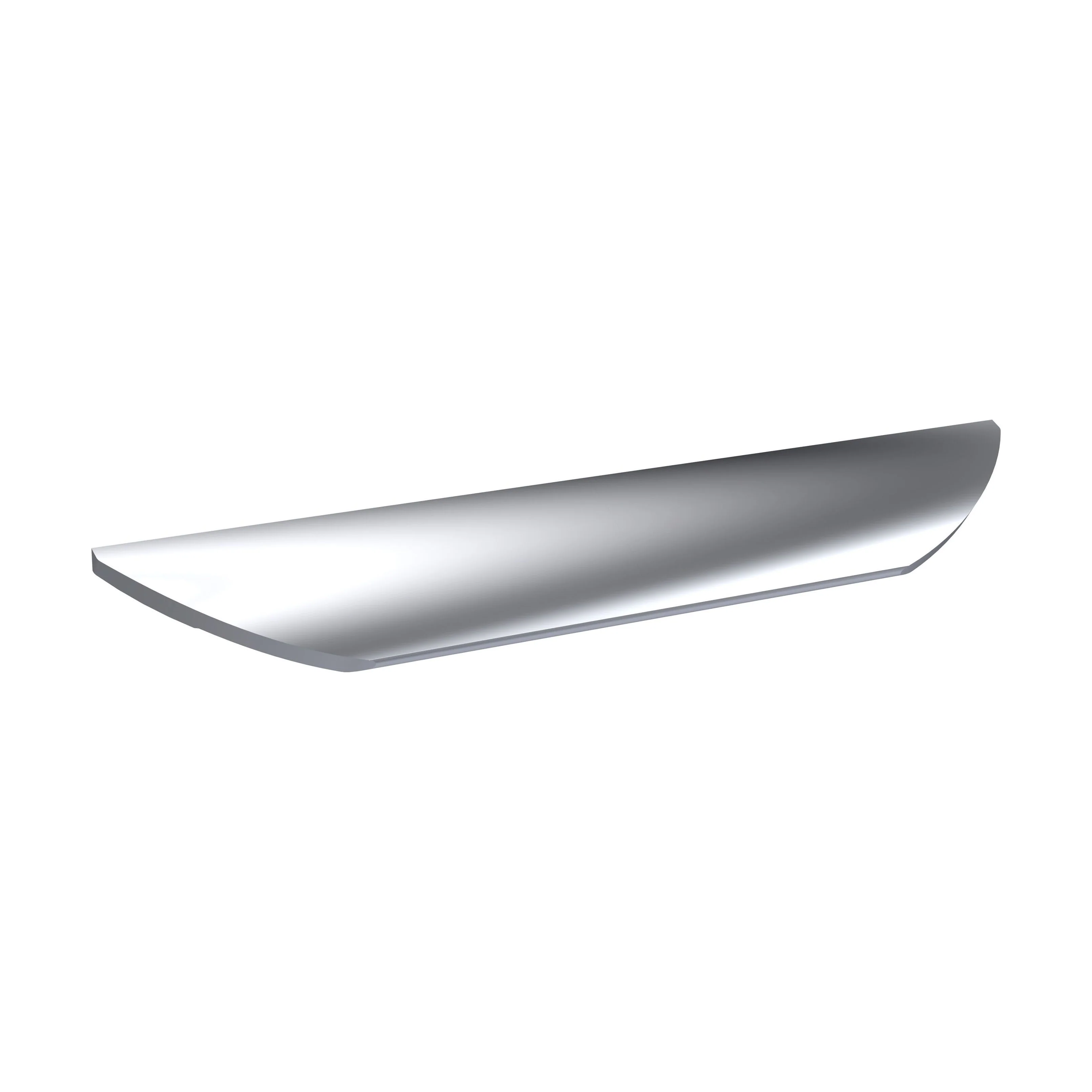 Finger Pull Handle, 252mm (160mm Centres) - Chrome