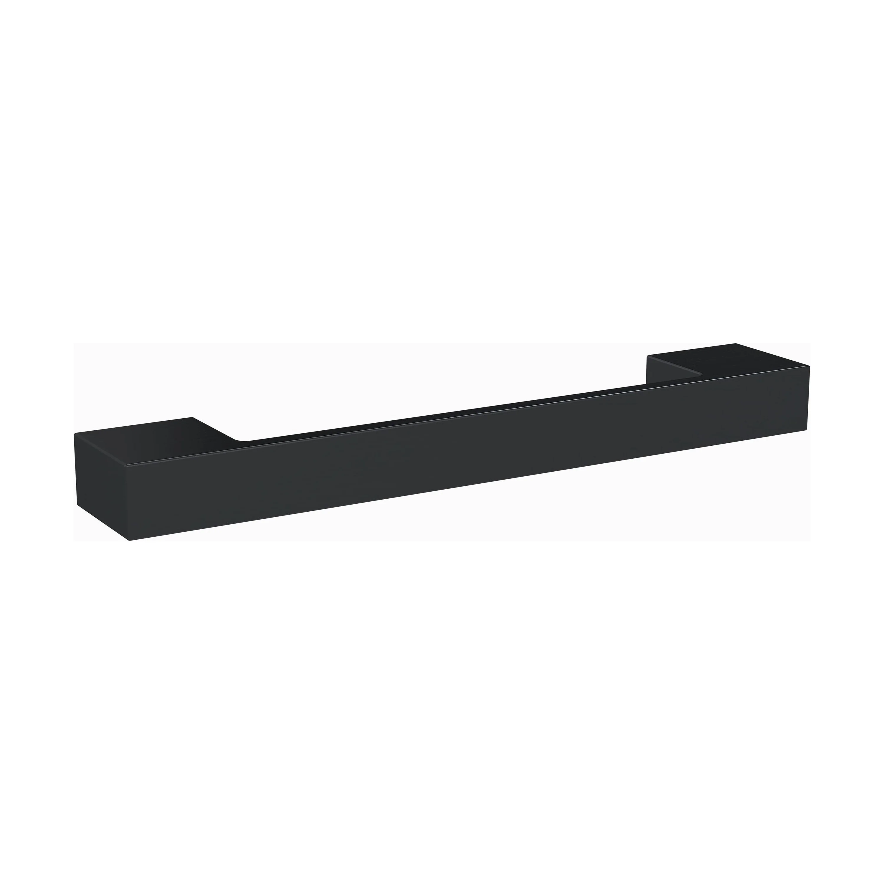 Furniture Handle Square D Shape Handle, 152mm (128mm Centres) - Matt Black