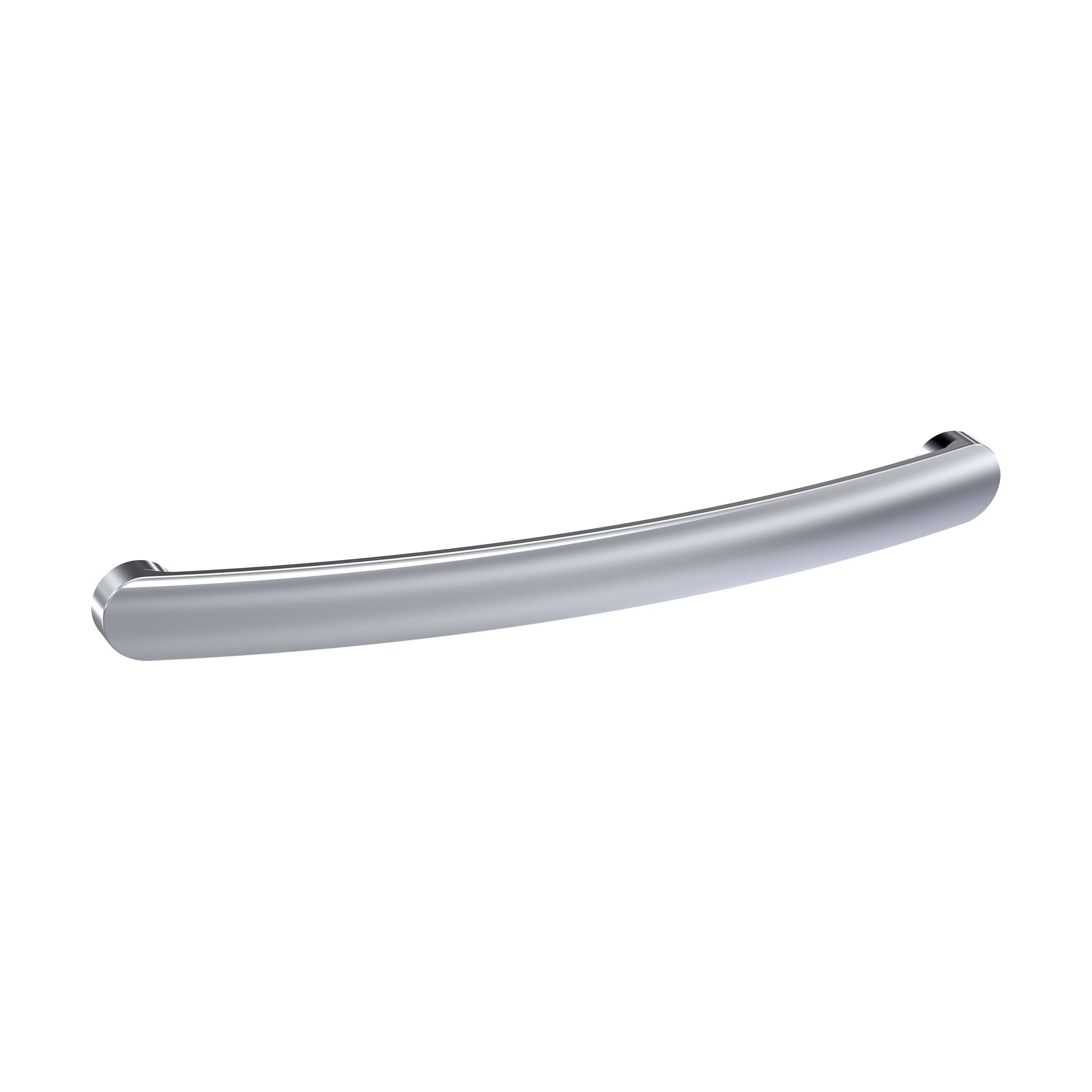 Furniture Handle Round D Shape Handle, 210mm (192mm Centres) - Chrome