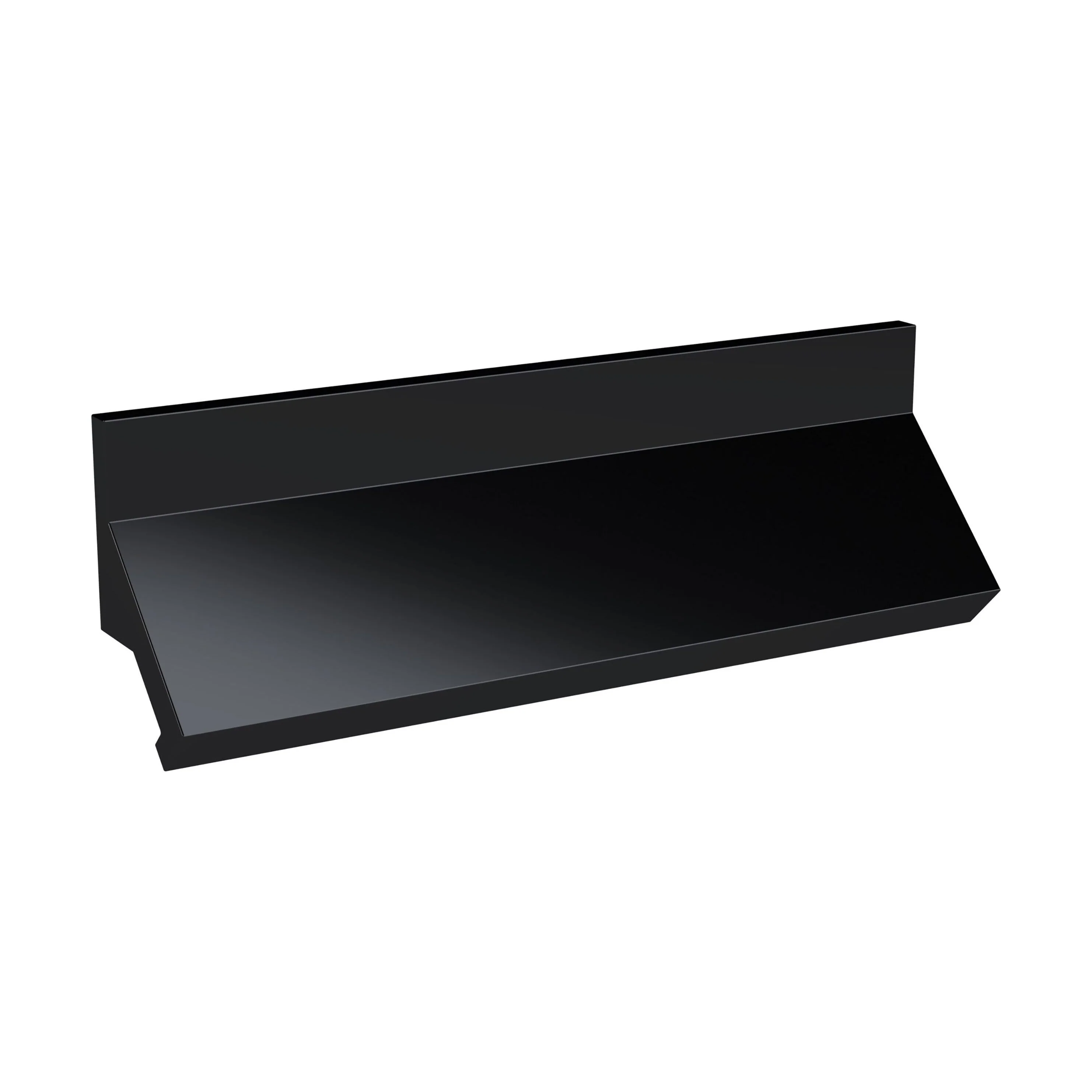Finger Pull Handle, 175mm (160mm Centres) - Matt Black
