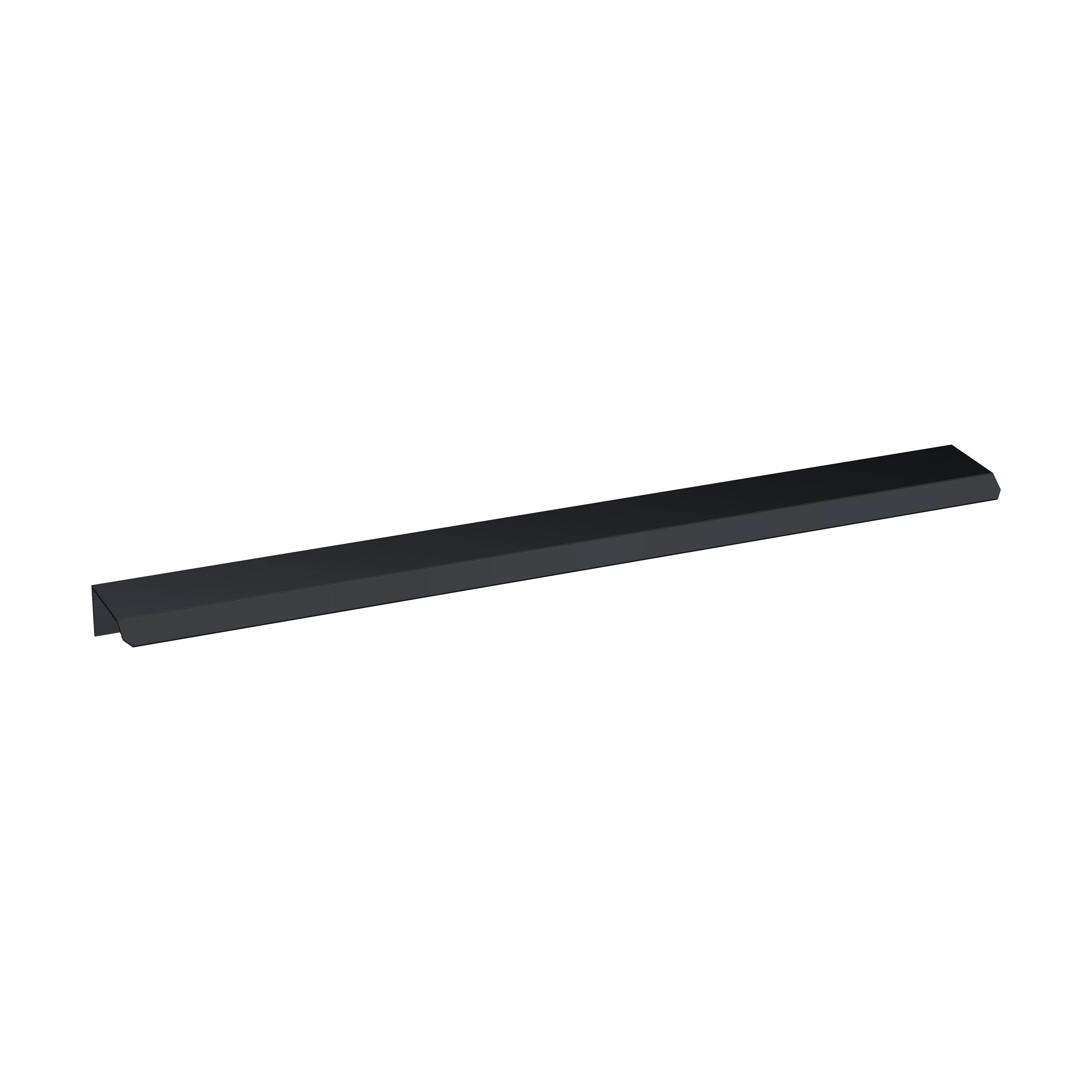 Finger Pull Handle, 300mm (224mm Centres) - Matt Black