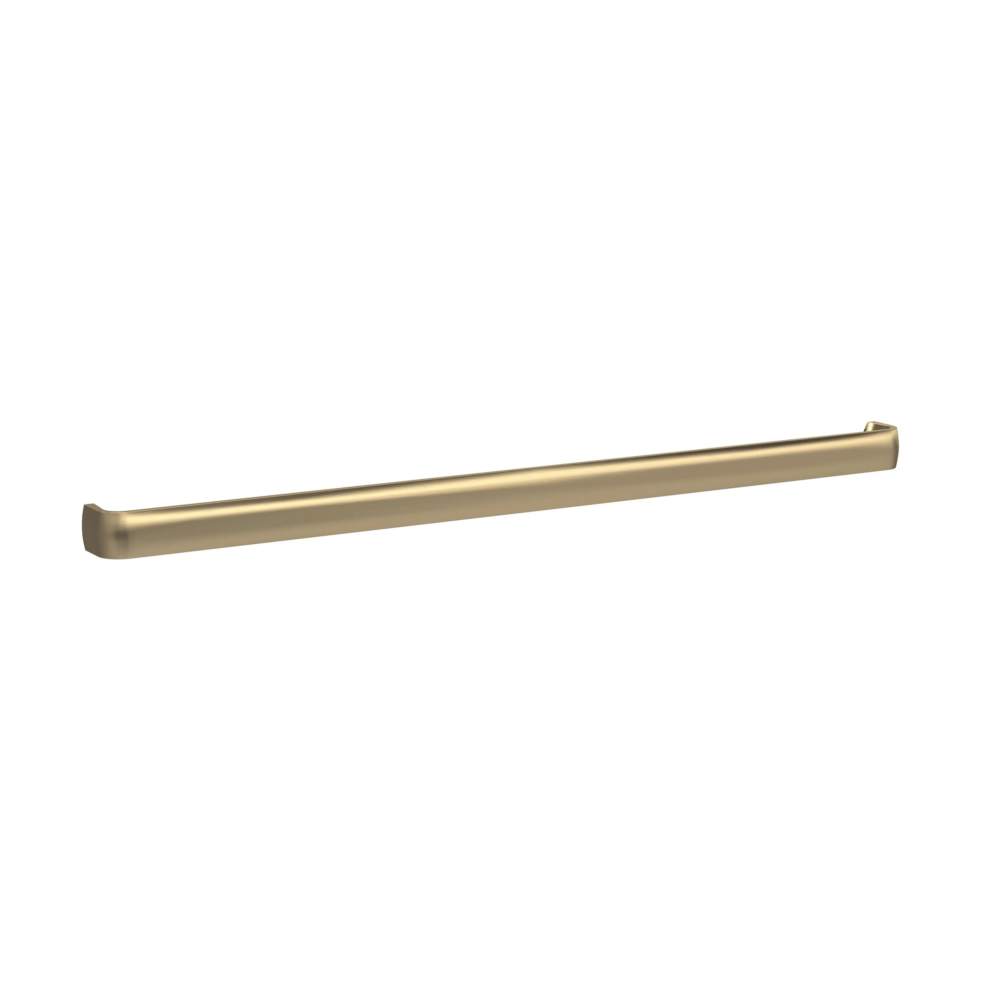 Thin D Shape Furniture Handle 328 x 16 x 20mm - Brushed Brass