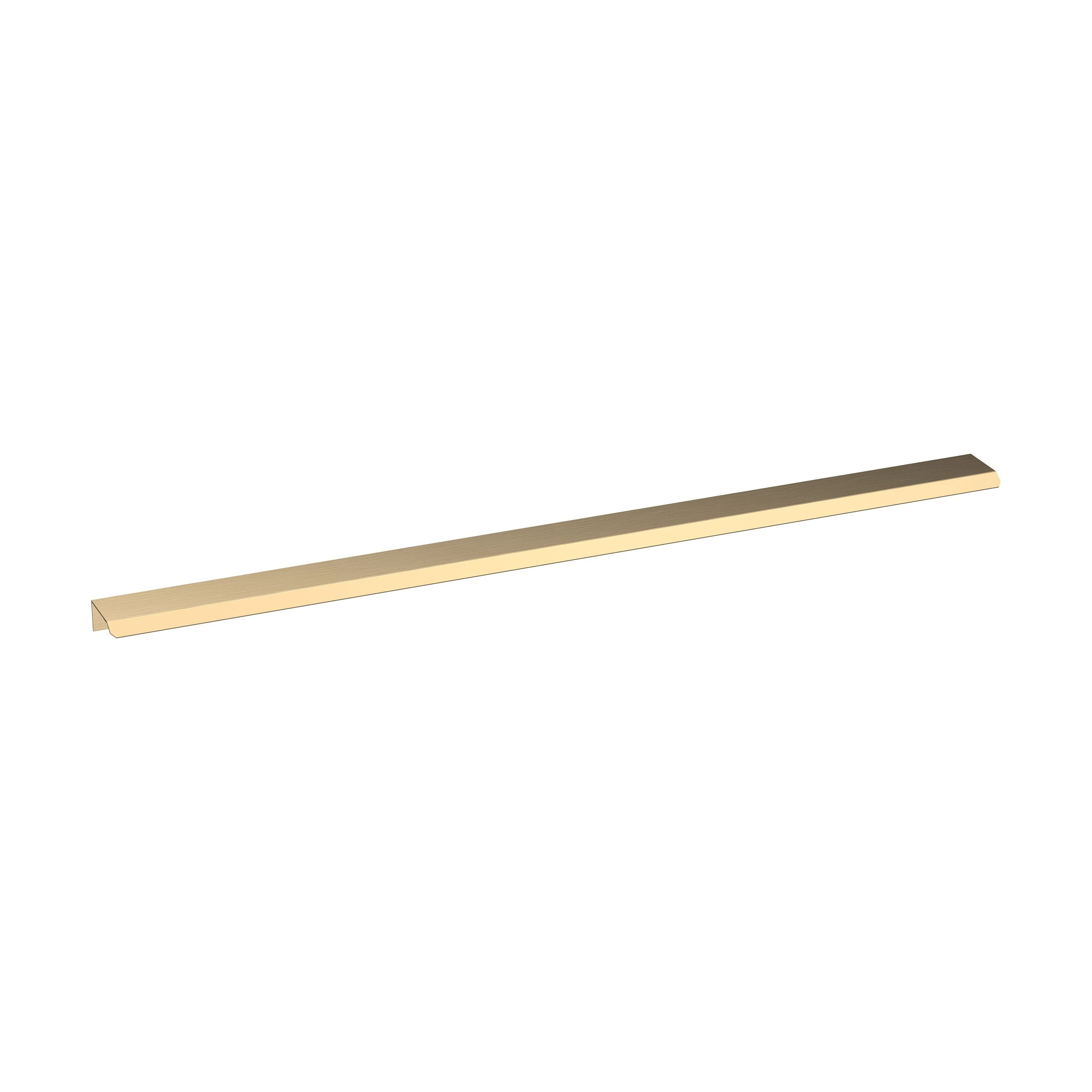Finger Pull Handle, 500mm (320mm Centres) - Brushed Brass