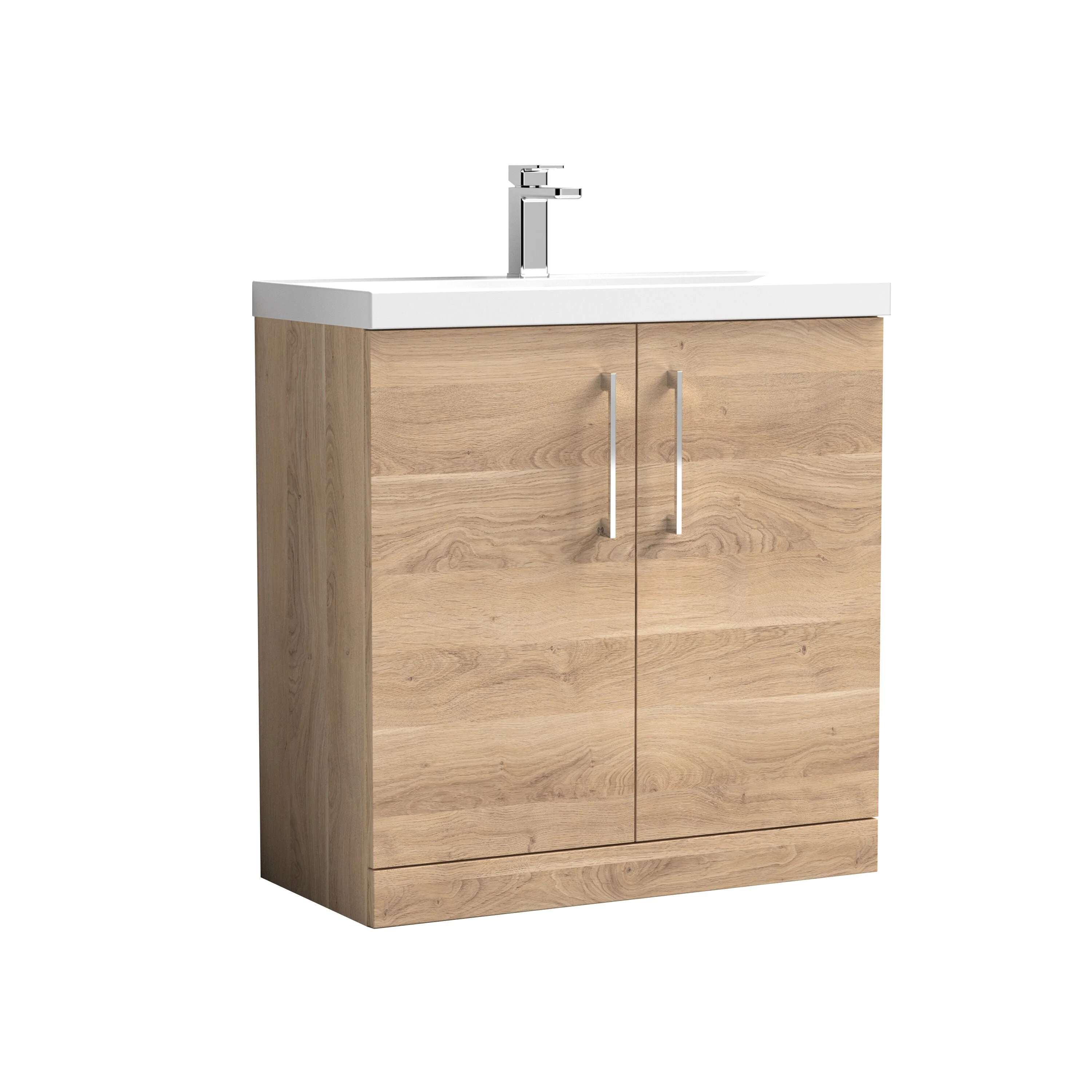 Contemporary Floor Standing Vanity Unit with Mid-Edge Basin, Choice of Size - Image 104