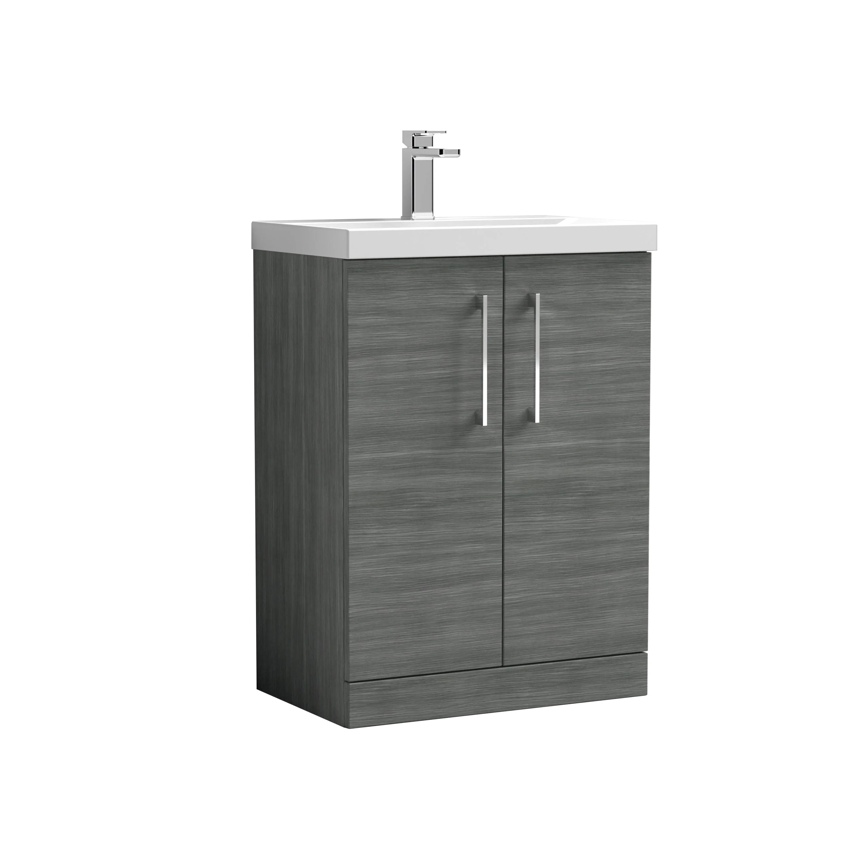 Contemporary Floor Standing Vanity Unit with Mid-Edge Basin, Choice of Size - Image 116