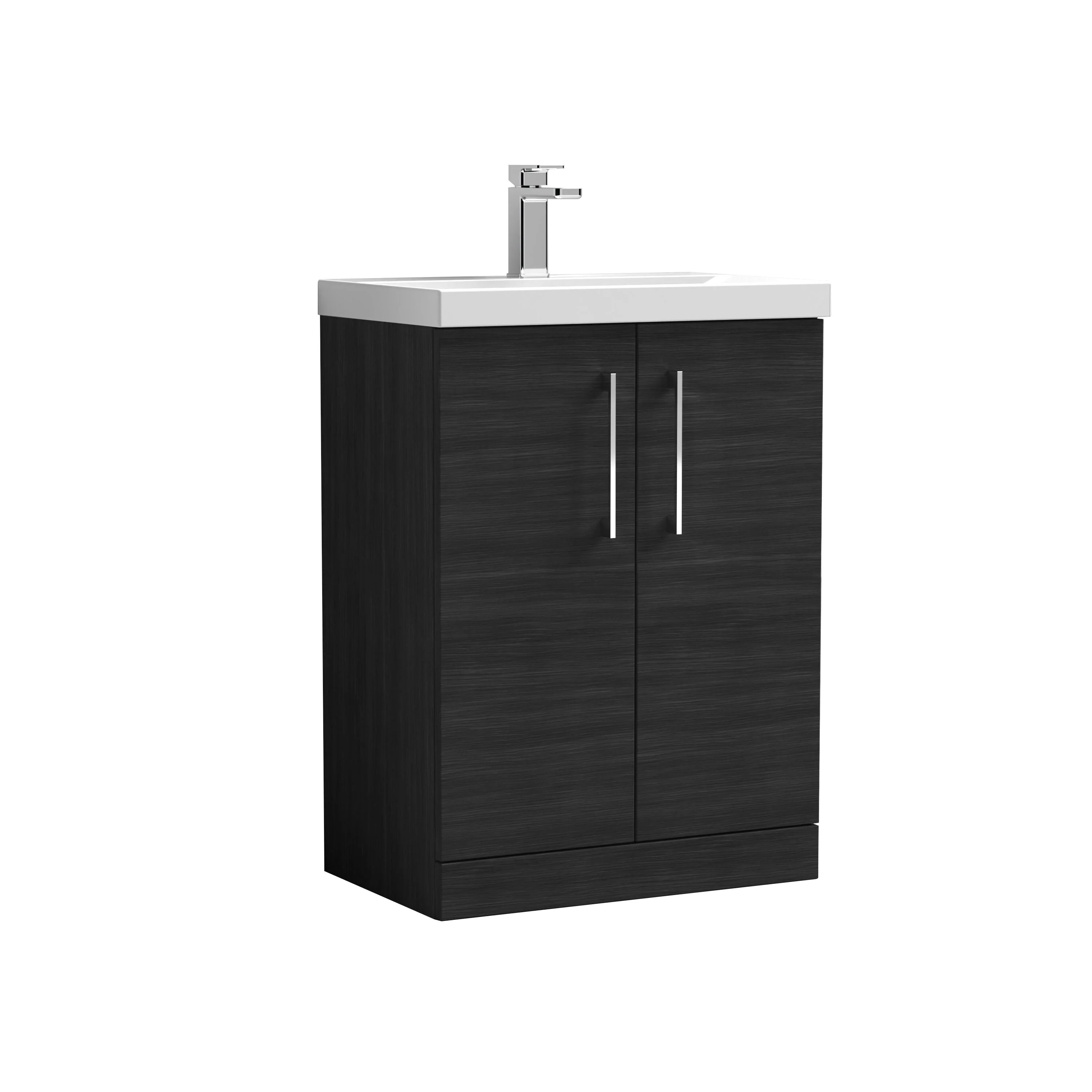 Contemporary Floor Standing Vanity Unit with Mid-Edge Basin, Choice of Size - Image 134