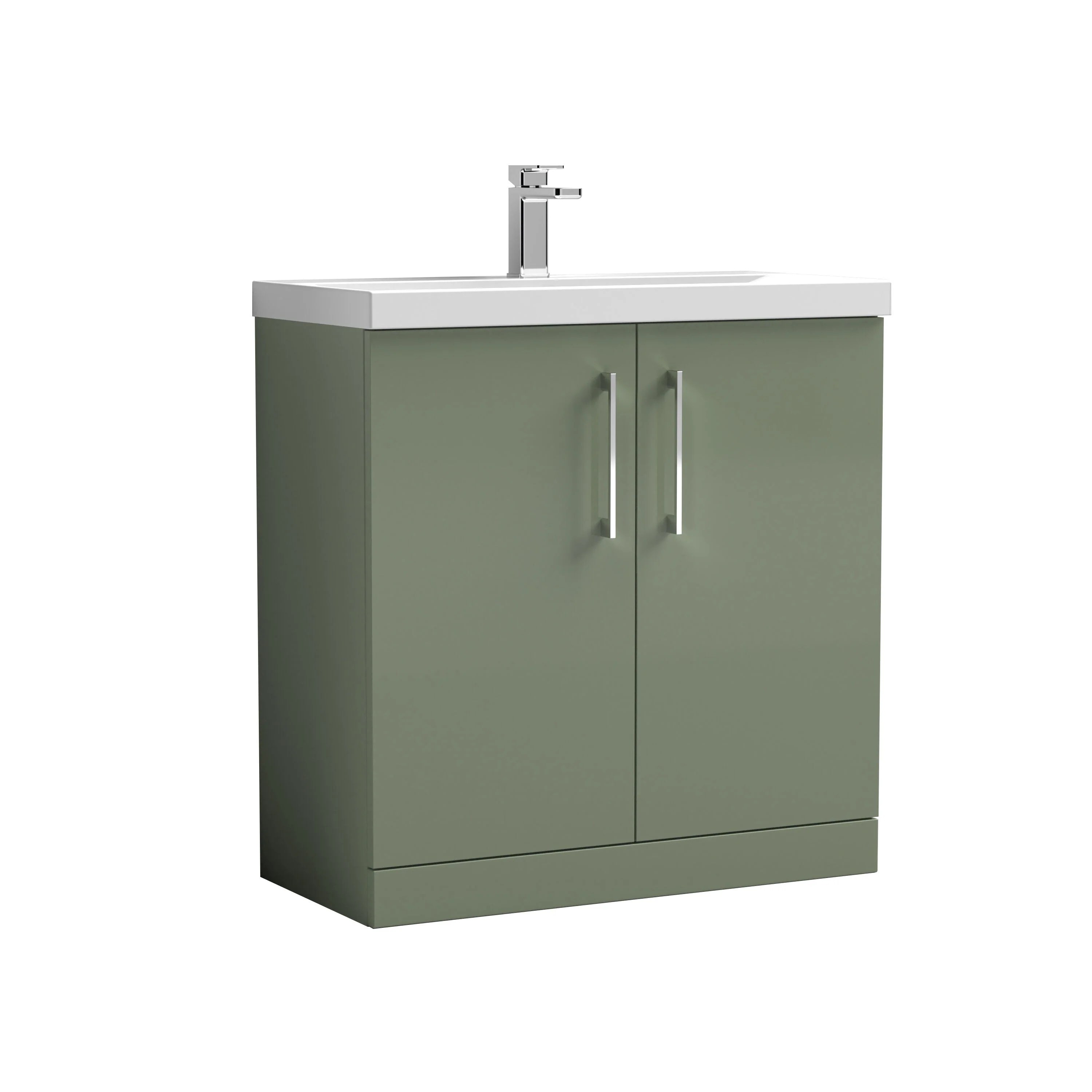 Contemporary Floor Standing Vanity Unit with Mid-Edge Basin, Choice of Size - Image 158